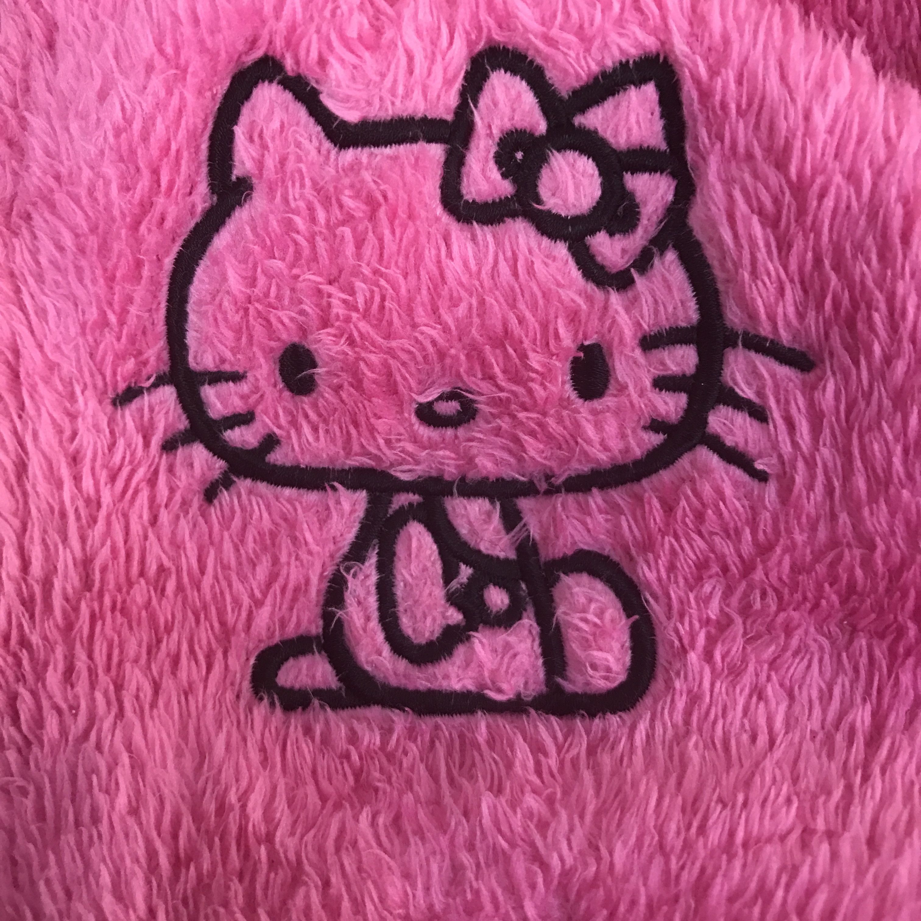 Japanese Brand HELLO KITTY SHERPA PINK HOODIE JACKET K127B9 Size L / US 10 / IT 46 - 11 Thumbnail