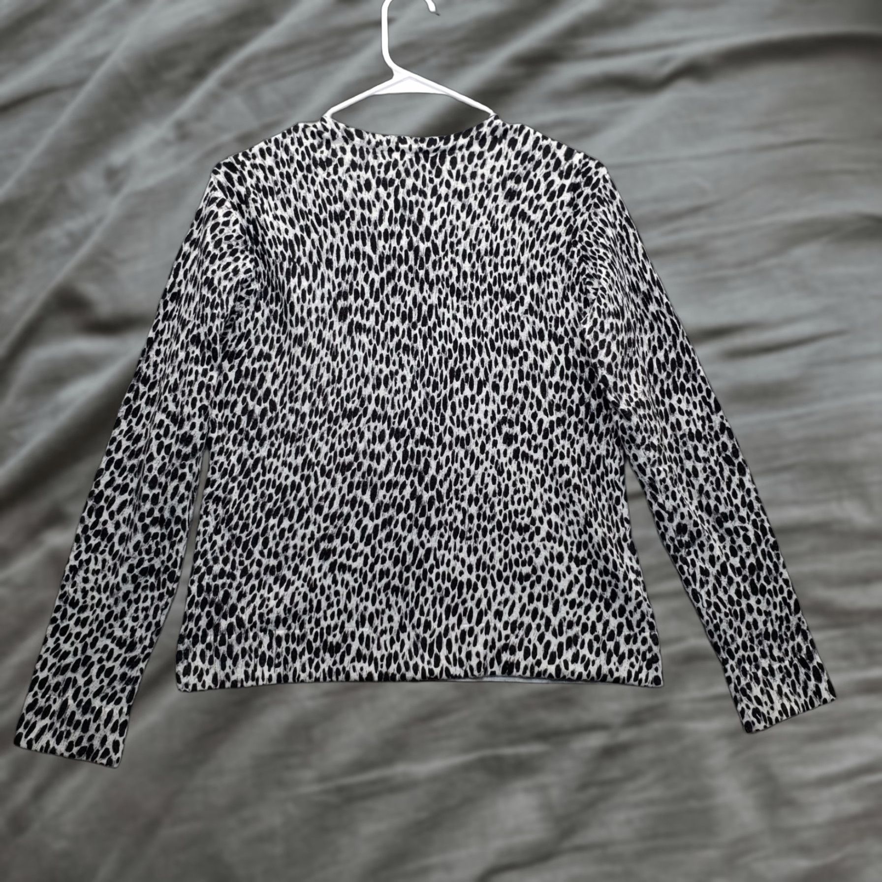 Charter Club Charter Club Cardigan Women's PS Multi Leopard Print Long Sleeve Button Front - Womens Size PS - Knit Cotton - Casual, Fall, Winter - Regular Fit Size S / US 4 / IT 40 - 1 Thumbnail