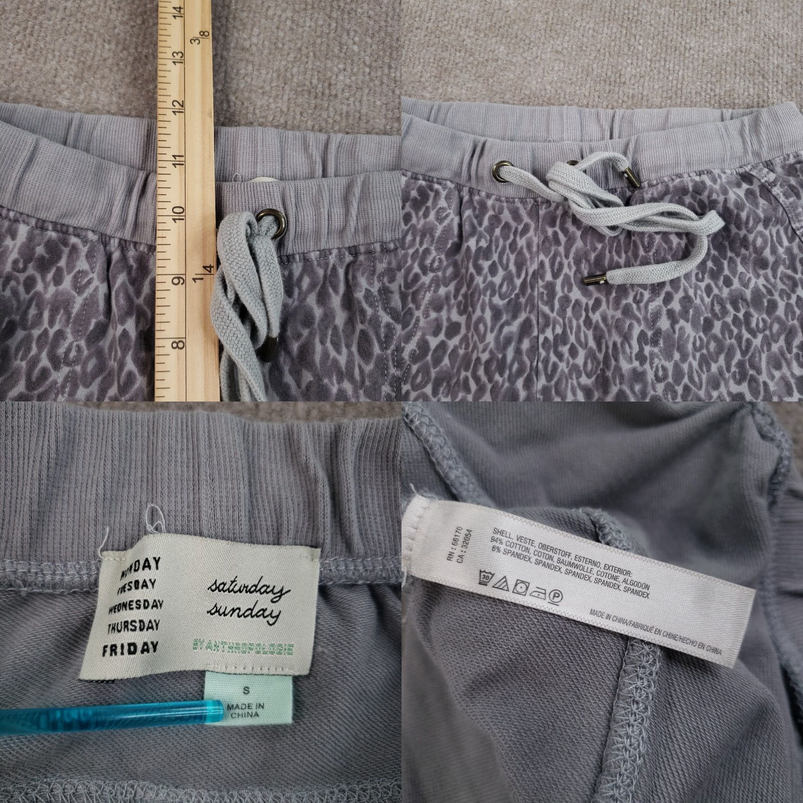 Anthropologie Anthropologie Jogger Pants Womens Small Gray Drawstring Stretch Pockets Casual 90s? Size 28" / US 6 / IT 42 - 8 Thumbnail