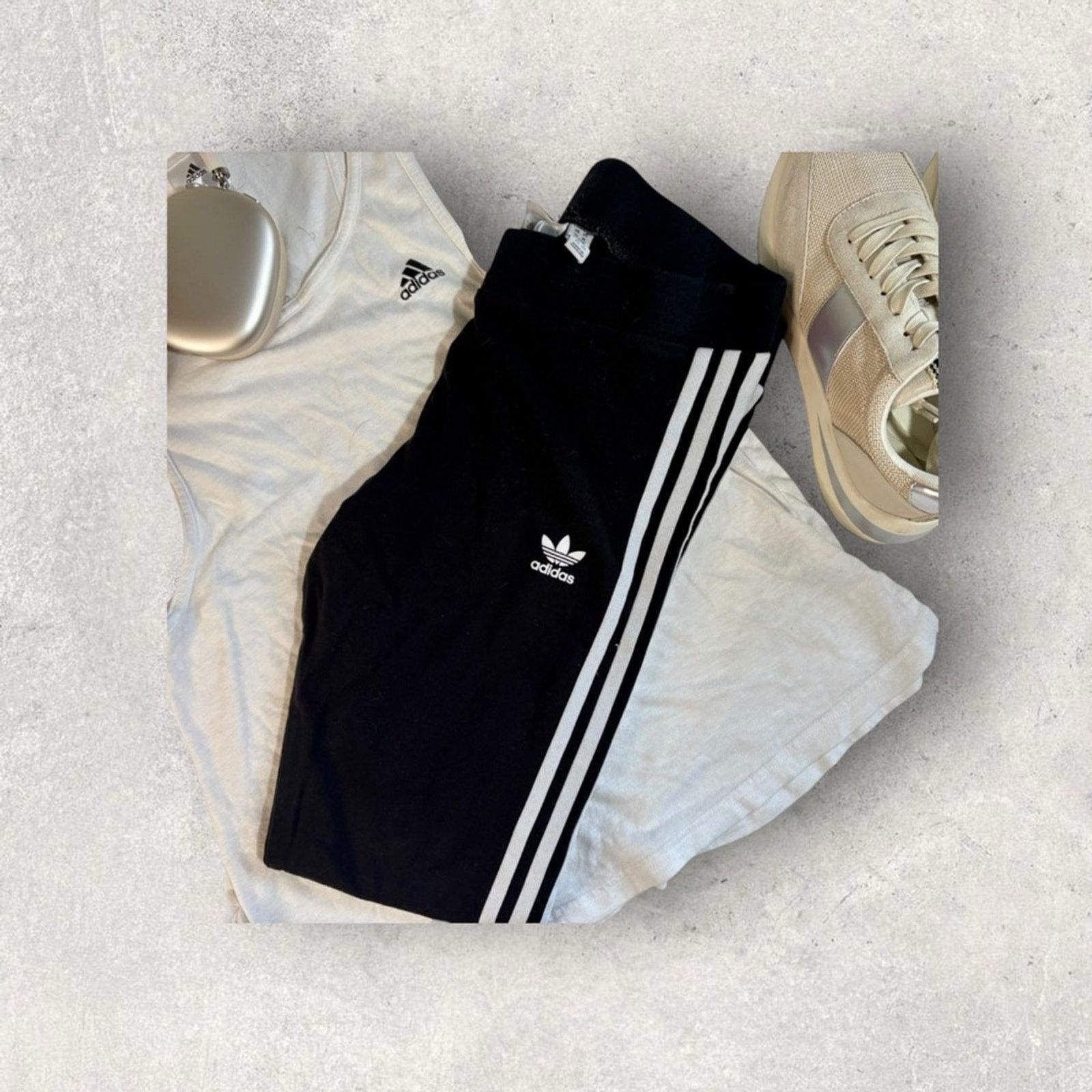Adidas Adidas Cotton Ankle Leggings Size 30" / US 8 / IT 44 - 2 Thumbnail