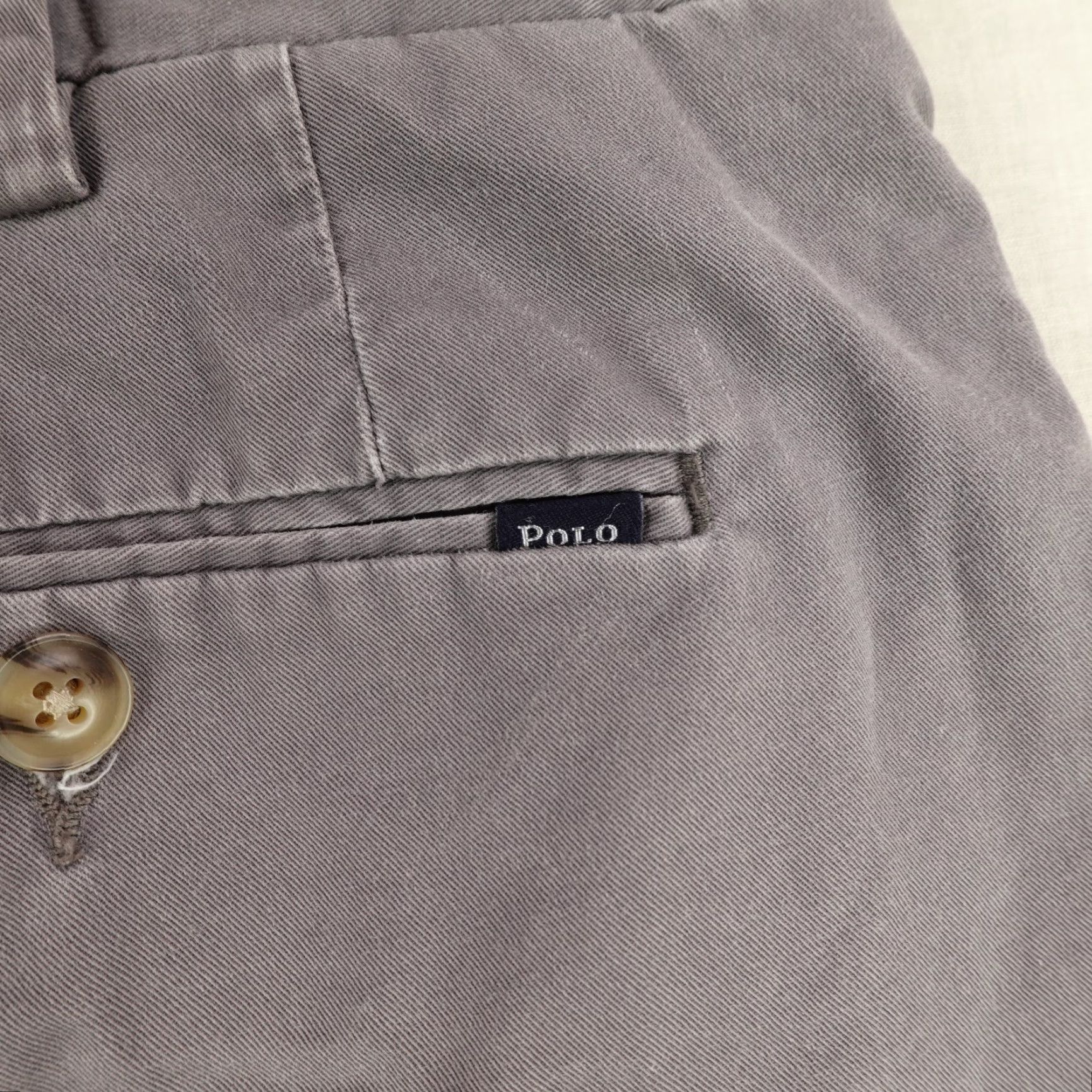 Polo Ralph Lauren Polo Ralph Lauren Shorts Mens 40 Gray Chino Classic Fit Stretch Twill Cotton Size US L / EU 52-54 / 3 - 4 Thumbnail