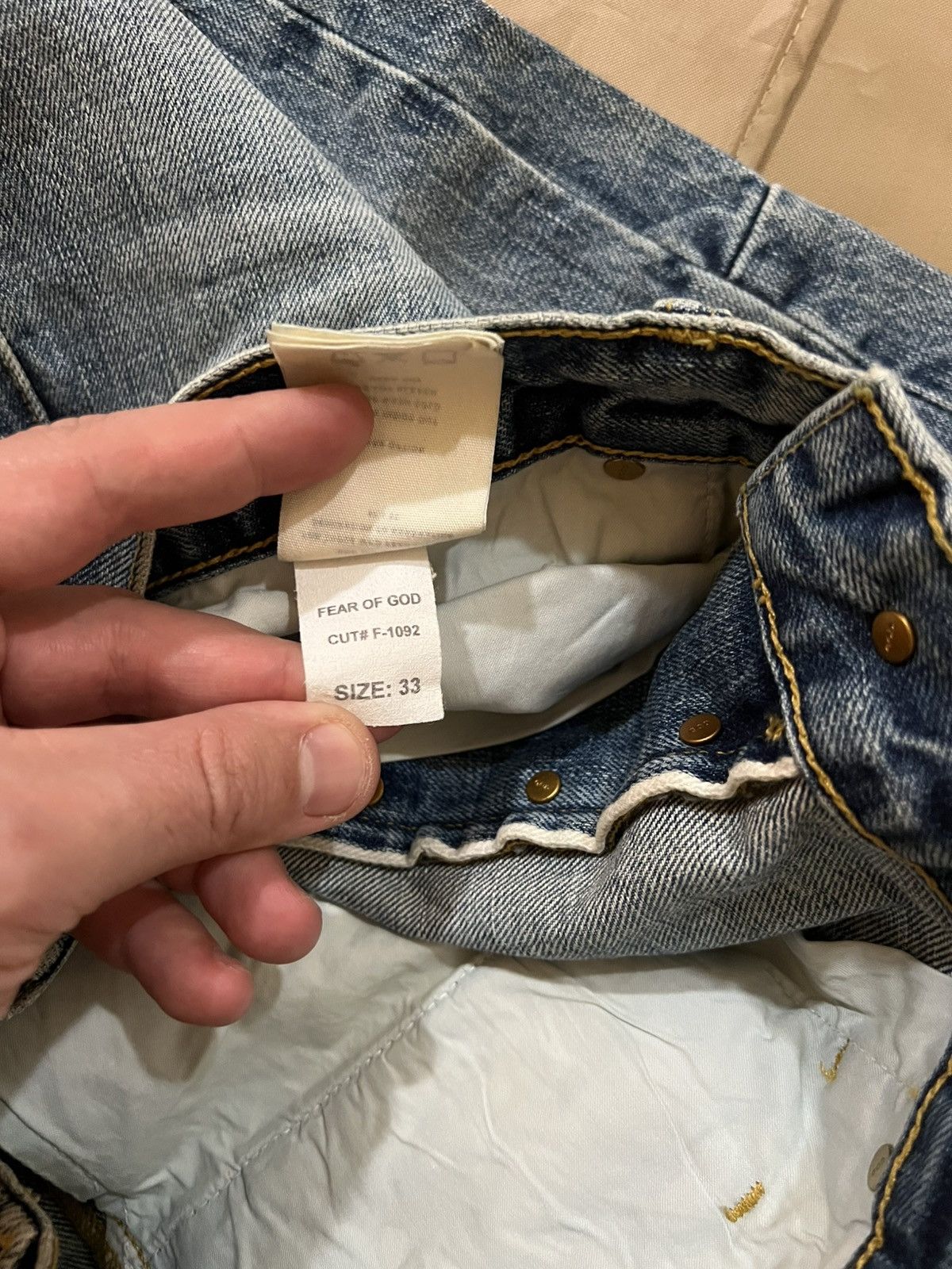 Fear of God Fear Of God 5th Collection Vintage Wash Denim Size 33 Size US 33 - 9 Thumbnail
