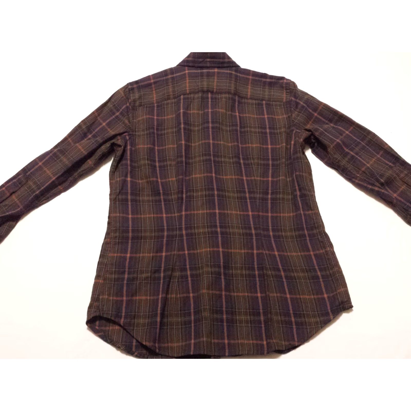Chaps Chaps Shirt 3/4 Sleeve Button-Front Multicolor Plaid Check Cotton Womens Small Size S / US 4 / IT 40 - 6 Thumbnail