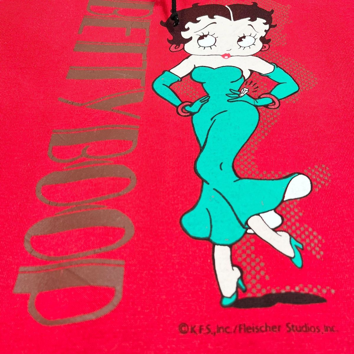 Cartoon Network × Vintage Vintage Betty Boop Drawstring Collar Sweatshirt Size US L / EU 52-54 / 3 - 5 Thumbnail