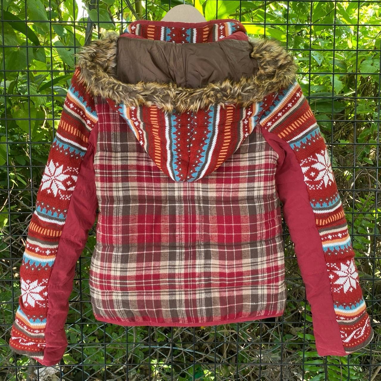 Aztech Mountain × Japanese Brand Vintage Navajo Fluffy Zipper Hoodies Size M / US 6-8 / IT 42-44 - 9 Thumbnail