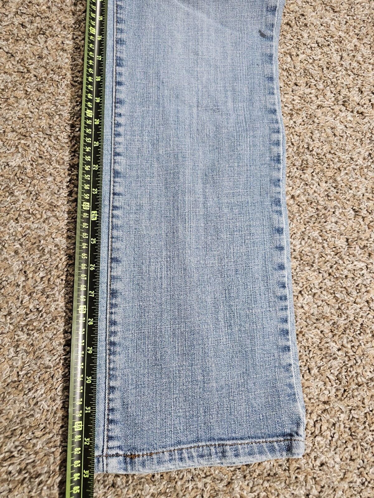 Levi's Levis 505 Straight Leg Sz 12 Long Women's Denim Jeans Stains Size 34" / US 12 / IT 48 - 6 Thumbnail