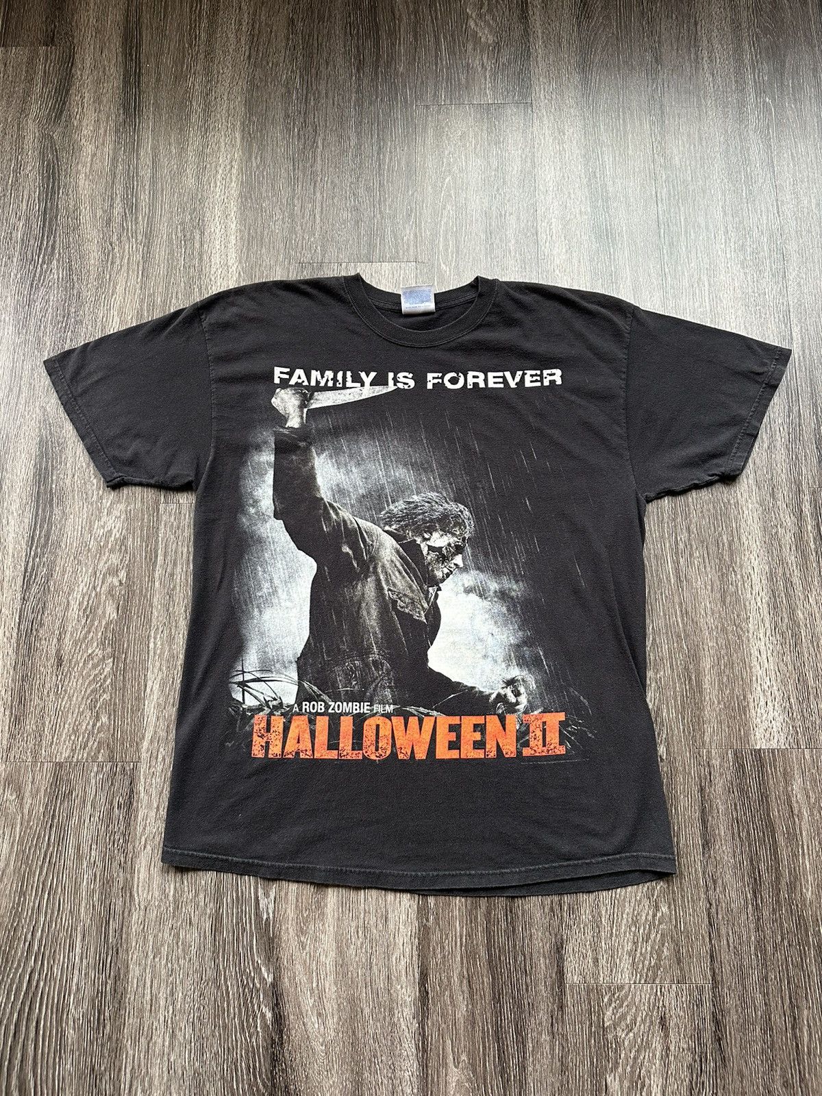 Hanes Vtg Rob Zombie Family is Forever Halloween 2 Michael Myers Size US L / EU 52-54 / 3 - 1 Thumbnail