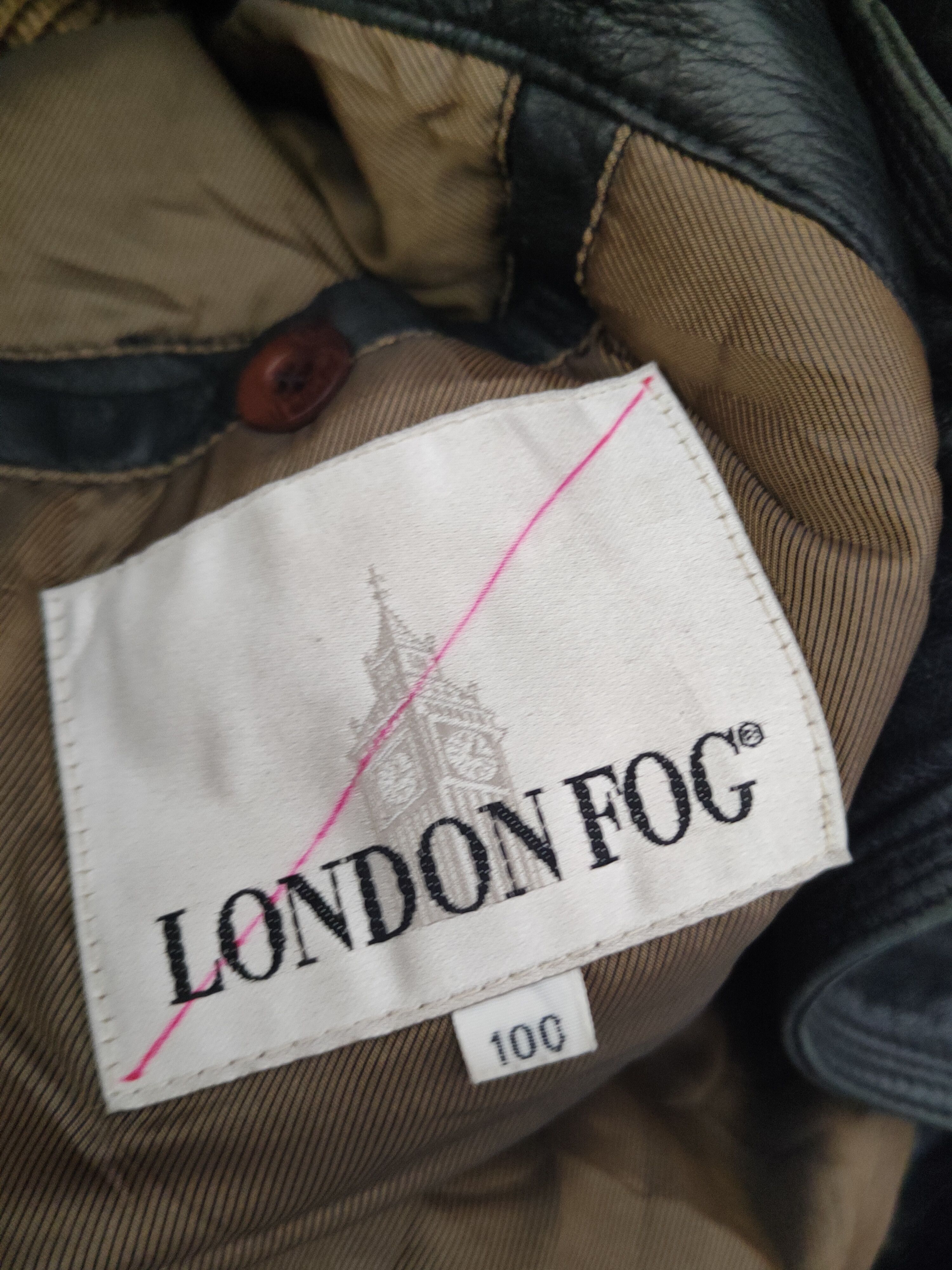 London Fog London Fog vintage Black Leather Jackets #W1120 Size US L / EU 52-54 / 3 - 13 Thumbnail