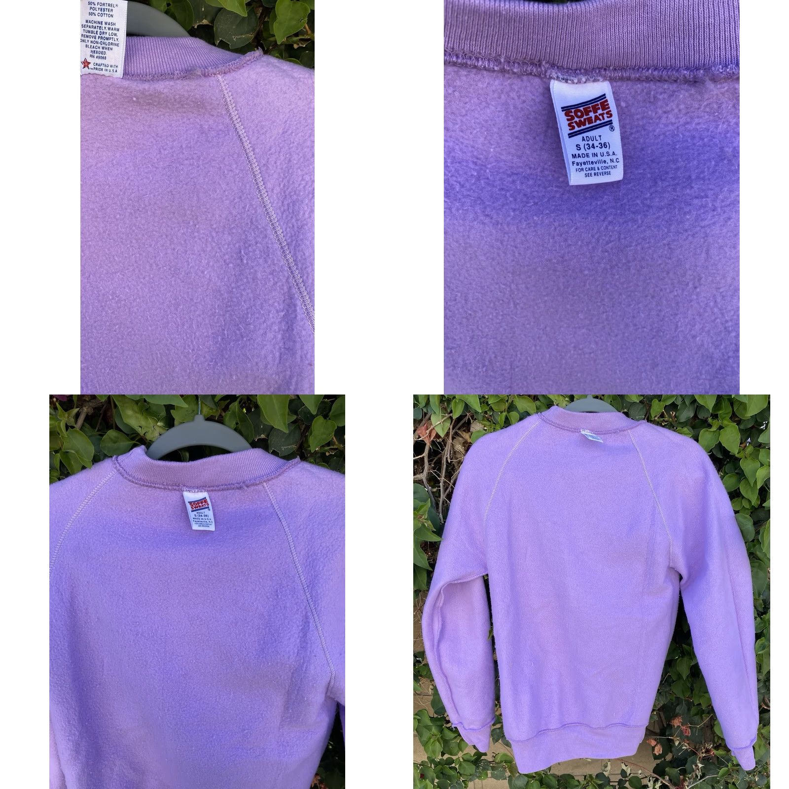 Soffe VINTAGE Soffe UC Irvine UCI Anteaters Raglan Sweatshirt Shirt Unisex Adults S Purple 34-36 University 90s Boys Girls Mens Womens Size US S / EU 44-46 / 1 - 8 Thumbnail