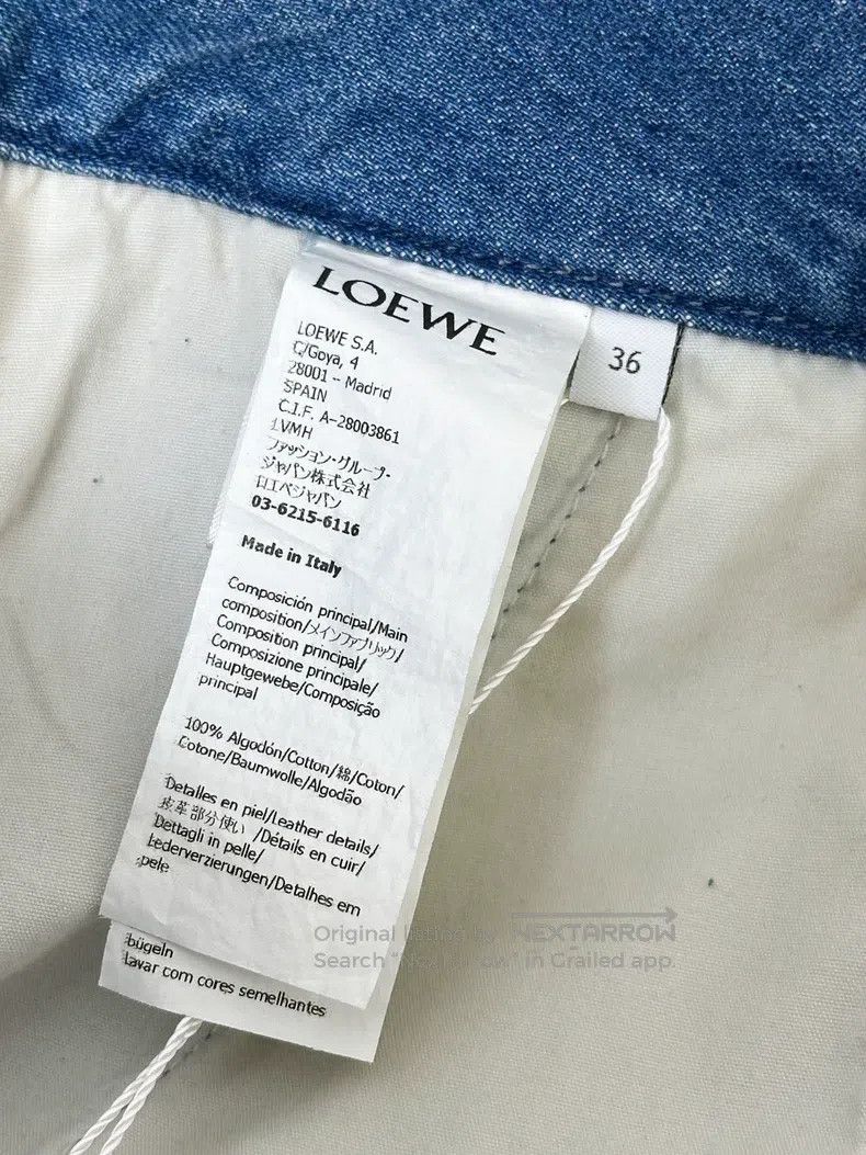 Loewe Loewe Blue Plaid Check Denim Pants Size 24" / US 00 / IT 34 - 5 Thumbnail