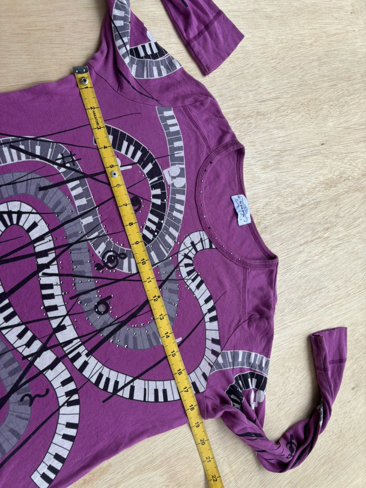 Hysteric Glamour × Japanese Brand to the angle Music Notes Longsleeve Size US S / EU 44-46 / 1 - 10 Thumbnail
