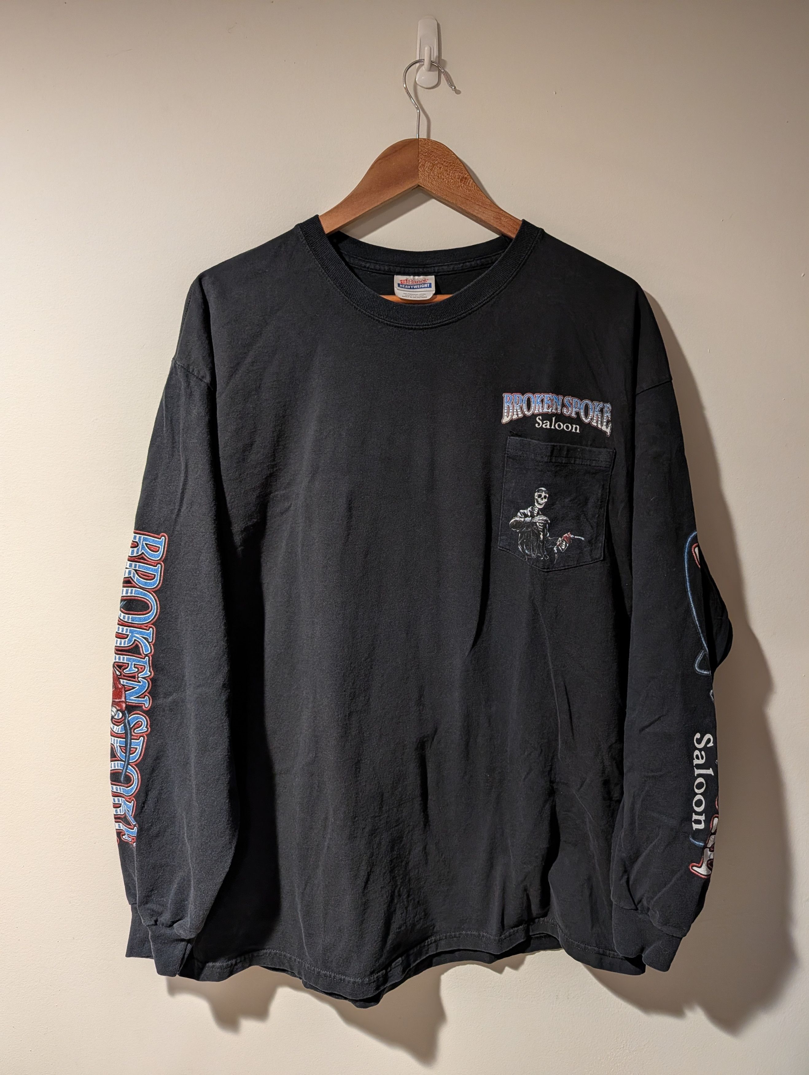 Harley Davidson Vintage 2007 Broken Spoke Saloon Motorcycle Long-Sleeve Size US XL / EU 56 / 4 - 3 Thumbnail