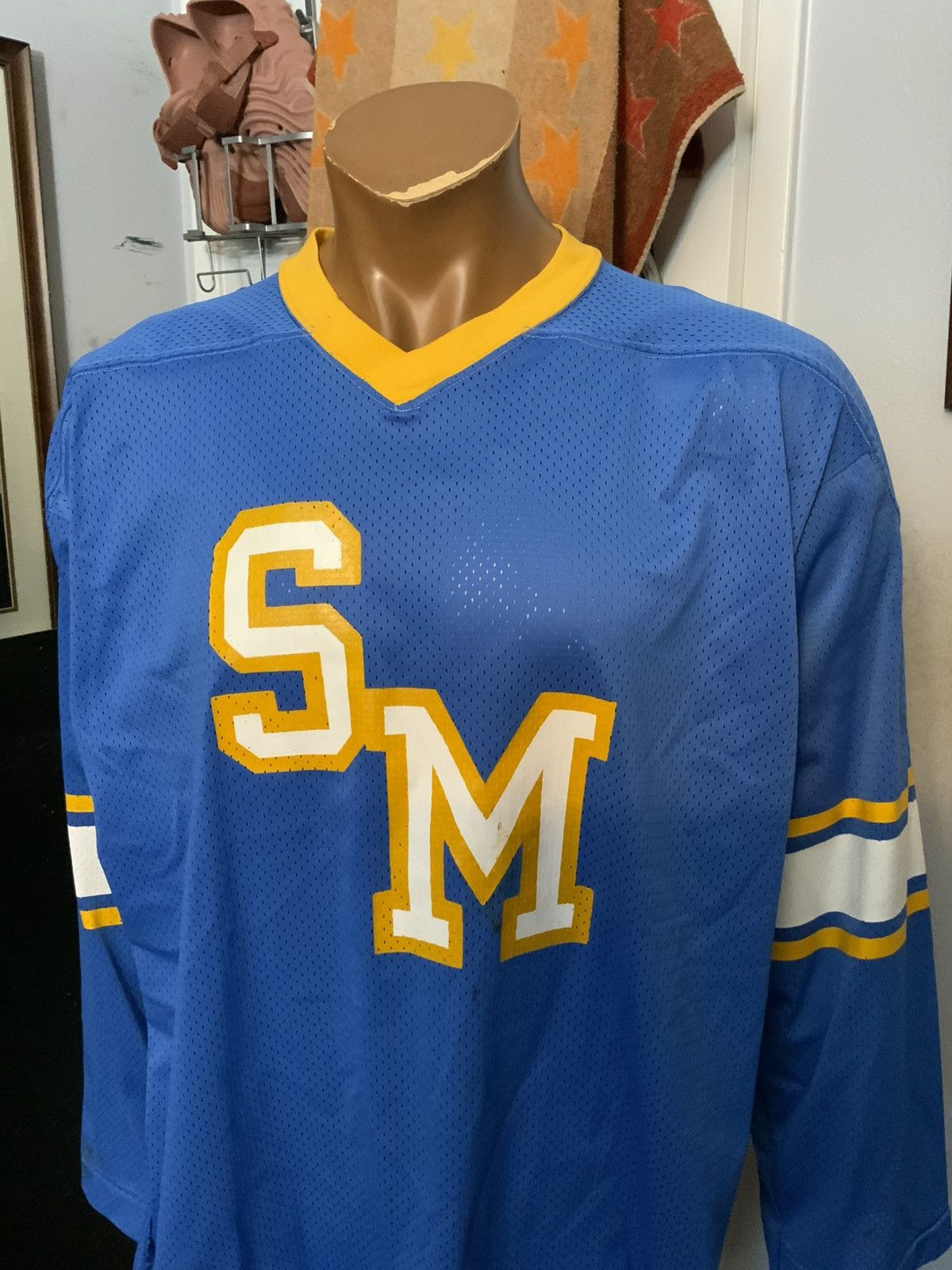 Champion Vintage 70s 80s Champion Products Mesh Long Sleeve #1 Jersey Size US L / EU 52-54 / 3 - 15 Thumbnail