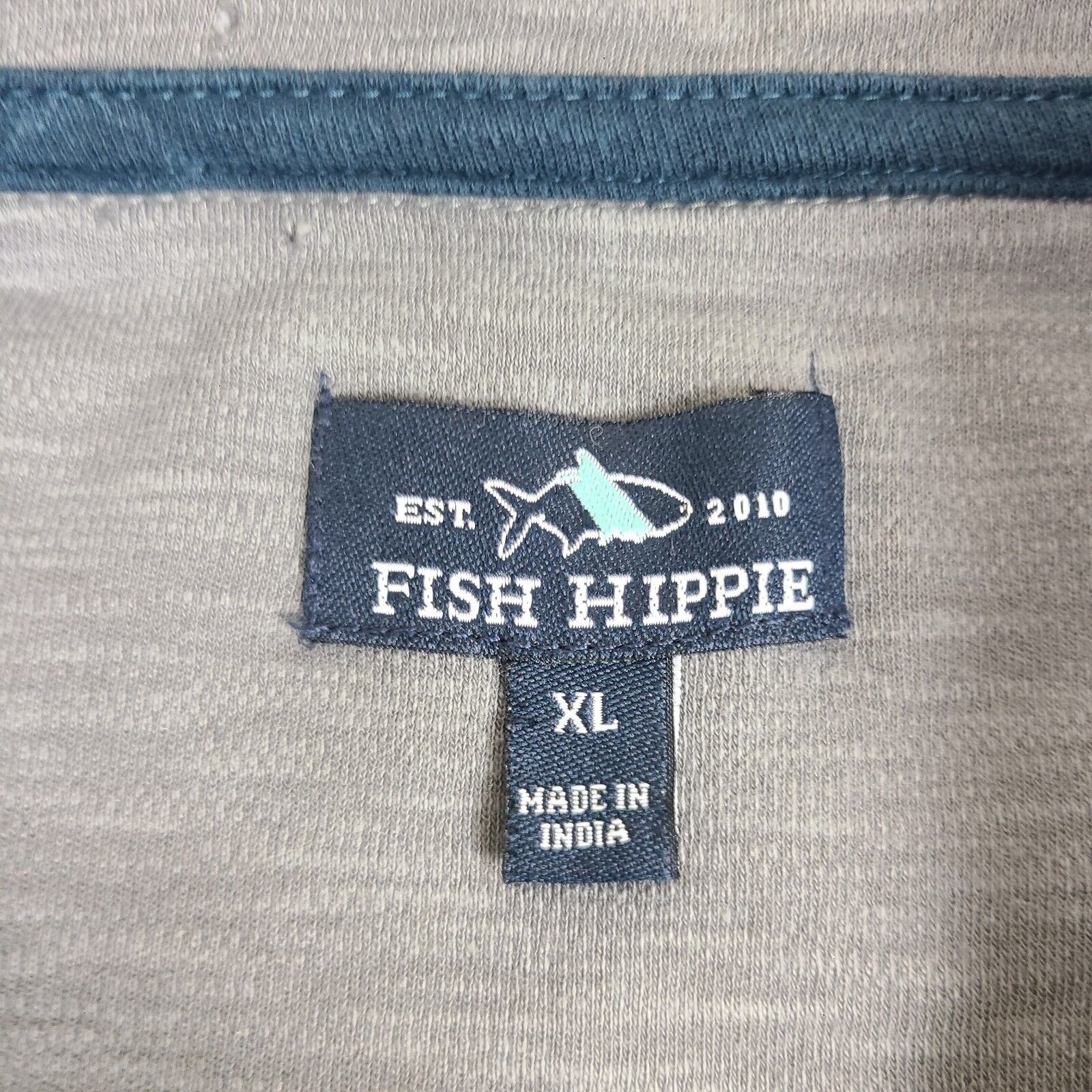 Other Men's Fish Hippie Quarter Zip Gray Performance Golf Size X-L Size US XL / EU 56 / 4 - 3 Thumbnail