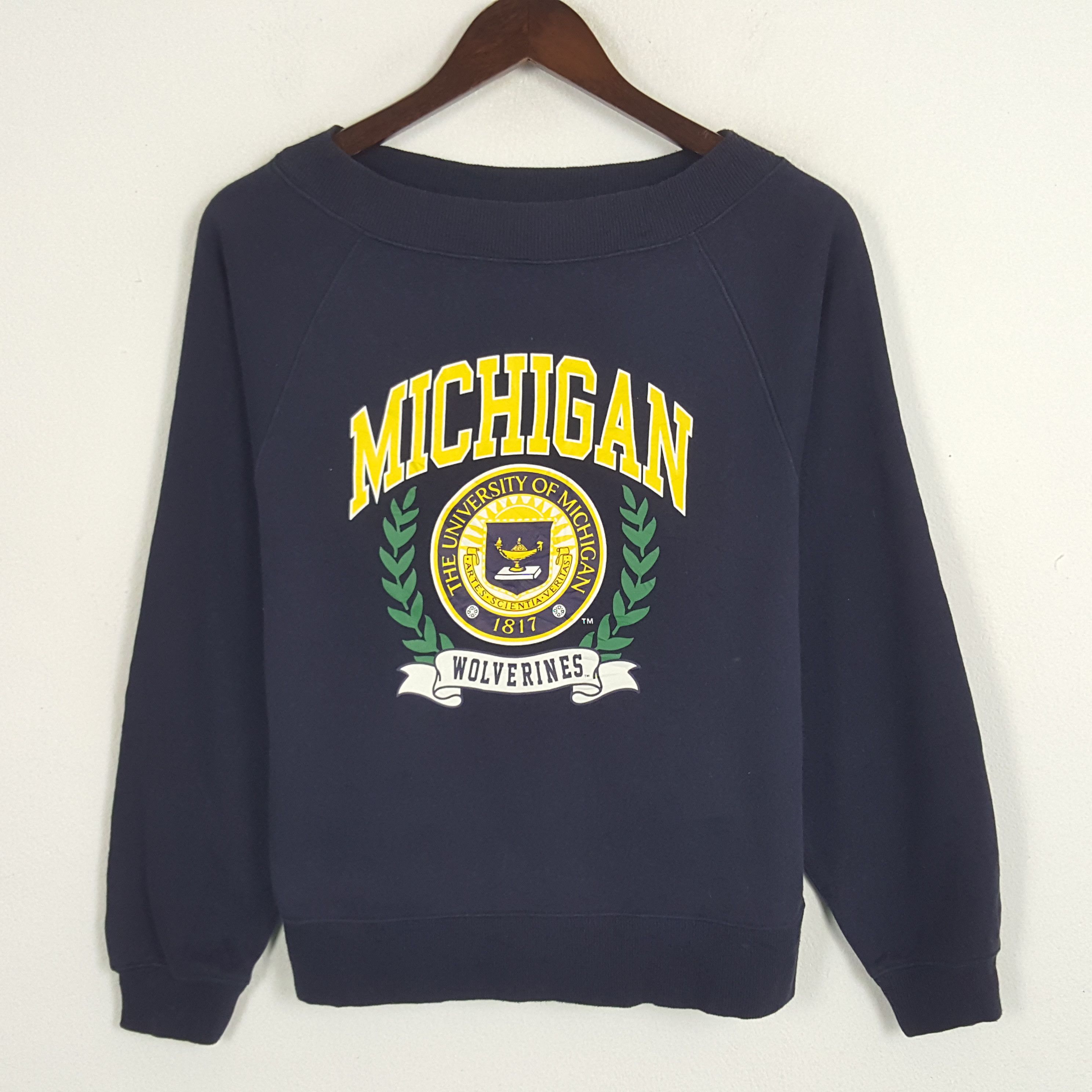 Vintage Vintage The University of Michigan Sweatshirt Size S / US 4 / IT 40 - 1 Thumbnail