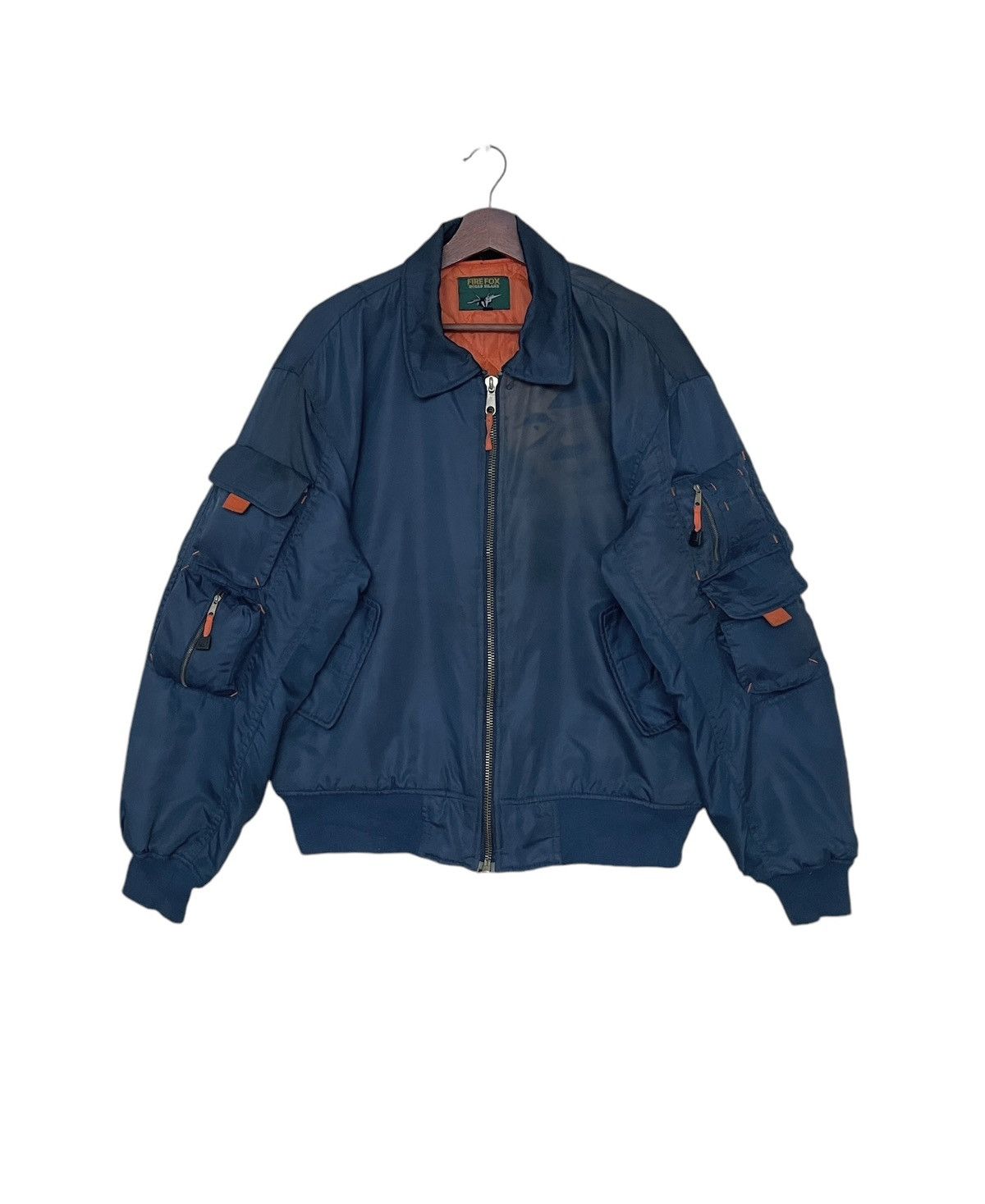 Vintage Vintage Fire Fox Military Bomber Jacket 1990s Size US XL / EU 56 / 4 - 1 Thumbnail