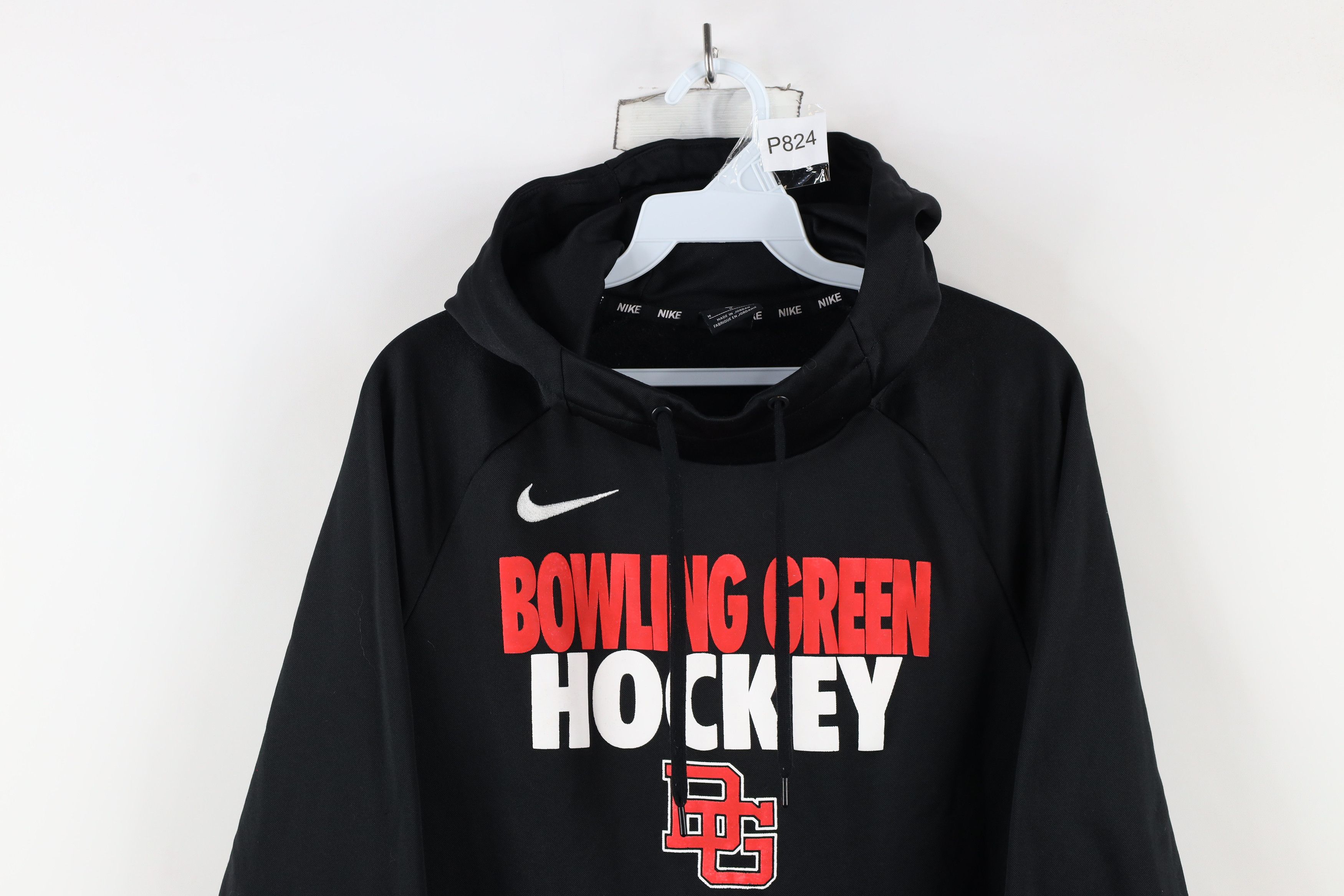 Nike × Vintage Nike Bowling Green State University Hockey Hoodie Black Size US M / EU 48-50 / 2 - 2 Thumbnail