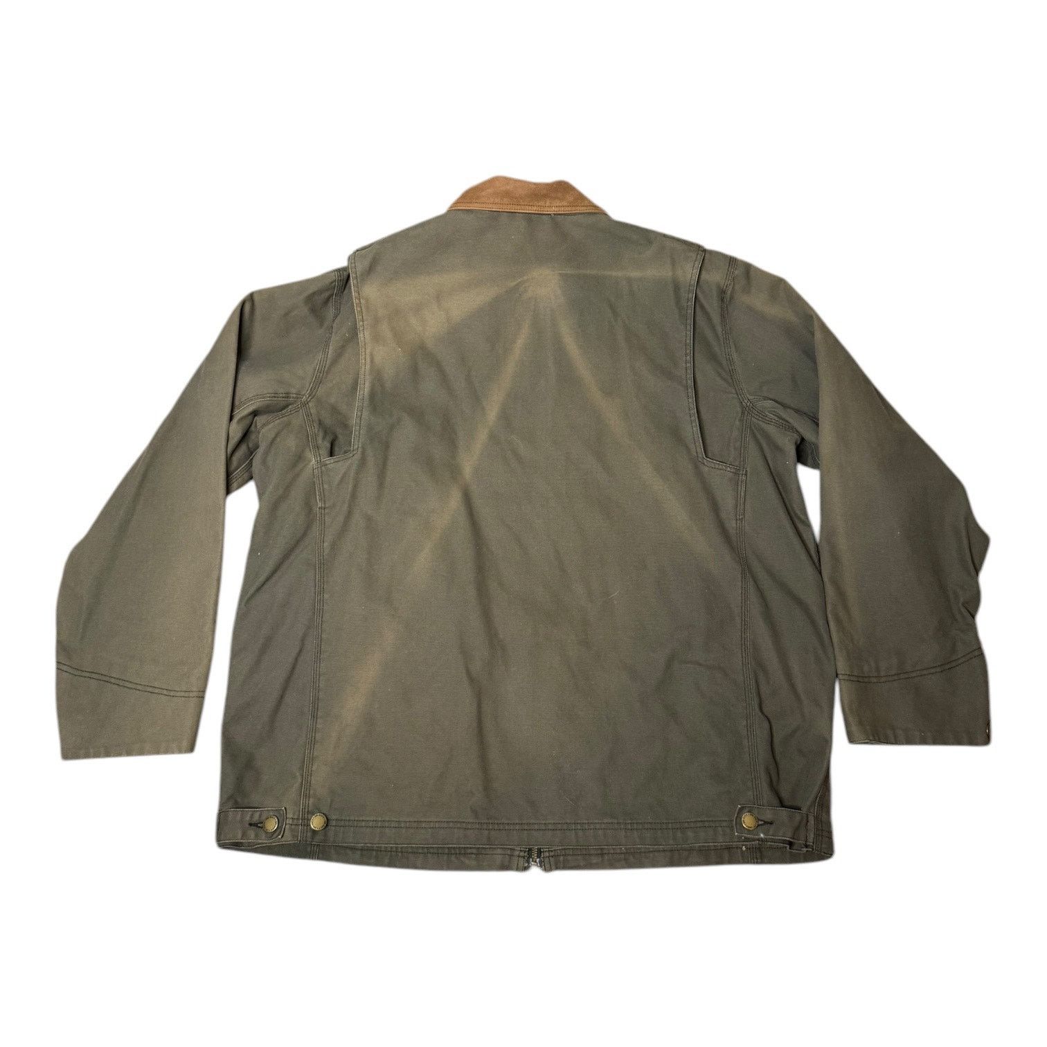 Other Dri-Duck Barn Jacket green canvan brown leather collar XXL Size US XXL / EU 58 / 5 - 11 Thumbnail
