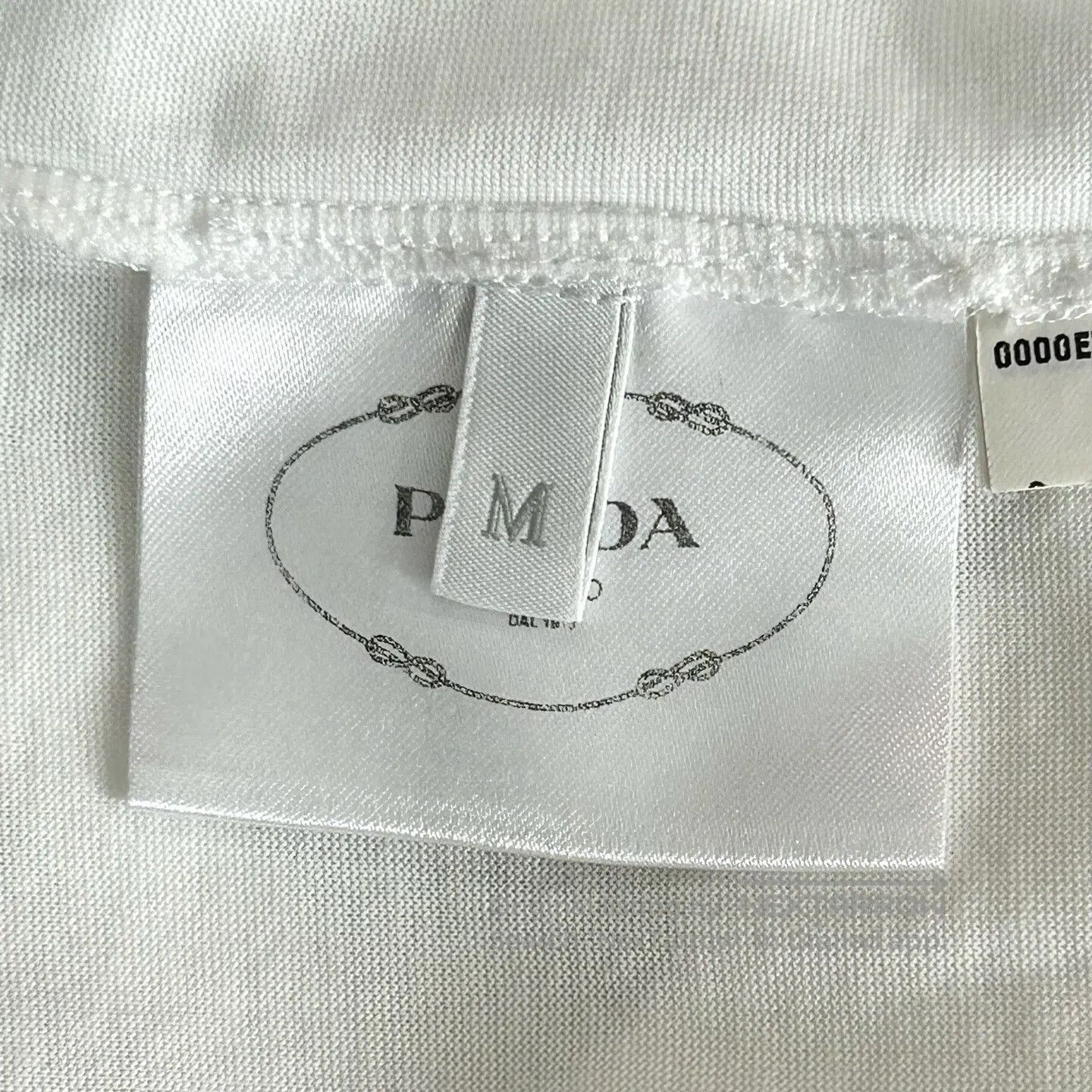 Prada Prada White lace-edged pocket short-sleeved T-shirt Size M / US 6-8 / IT 42-44 - 5 Thumbnail