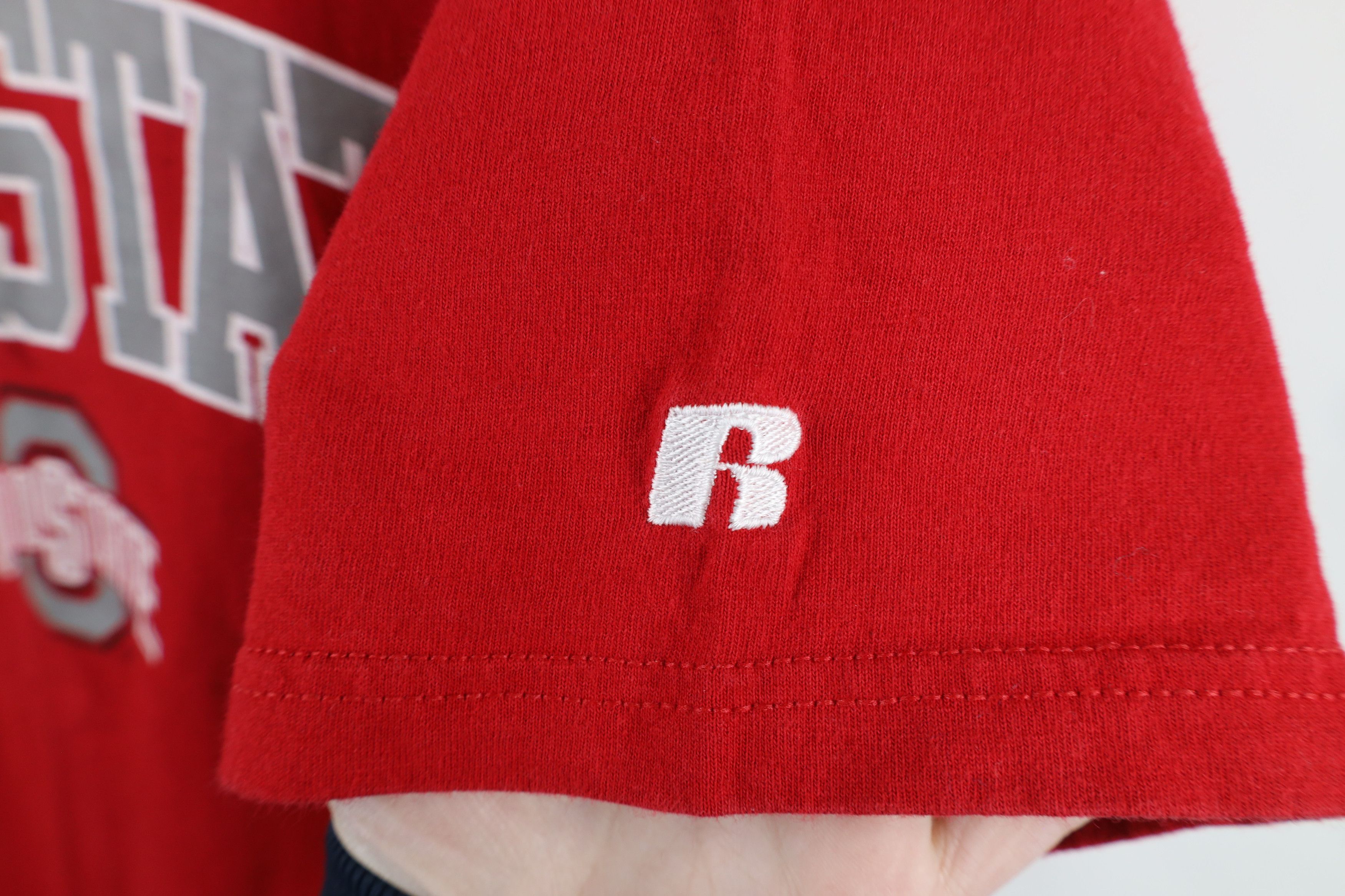 Russell Athletic × Vintage Vintage 90s Russell Athletic Ohio State University T-Shirt Size US L / EU 52-54 / 3 - 4 Thumbnail