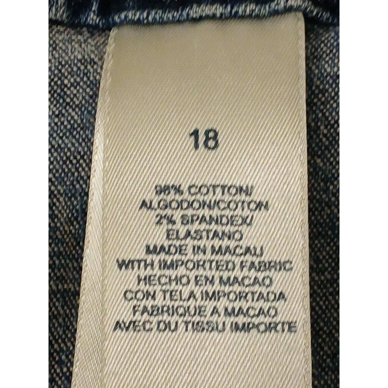 Other Crazy Horse (18) Womens Straight Stretch Blue Denim Jeans Size 40" / US 18 - 9 Thumbnail