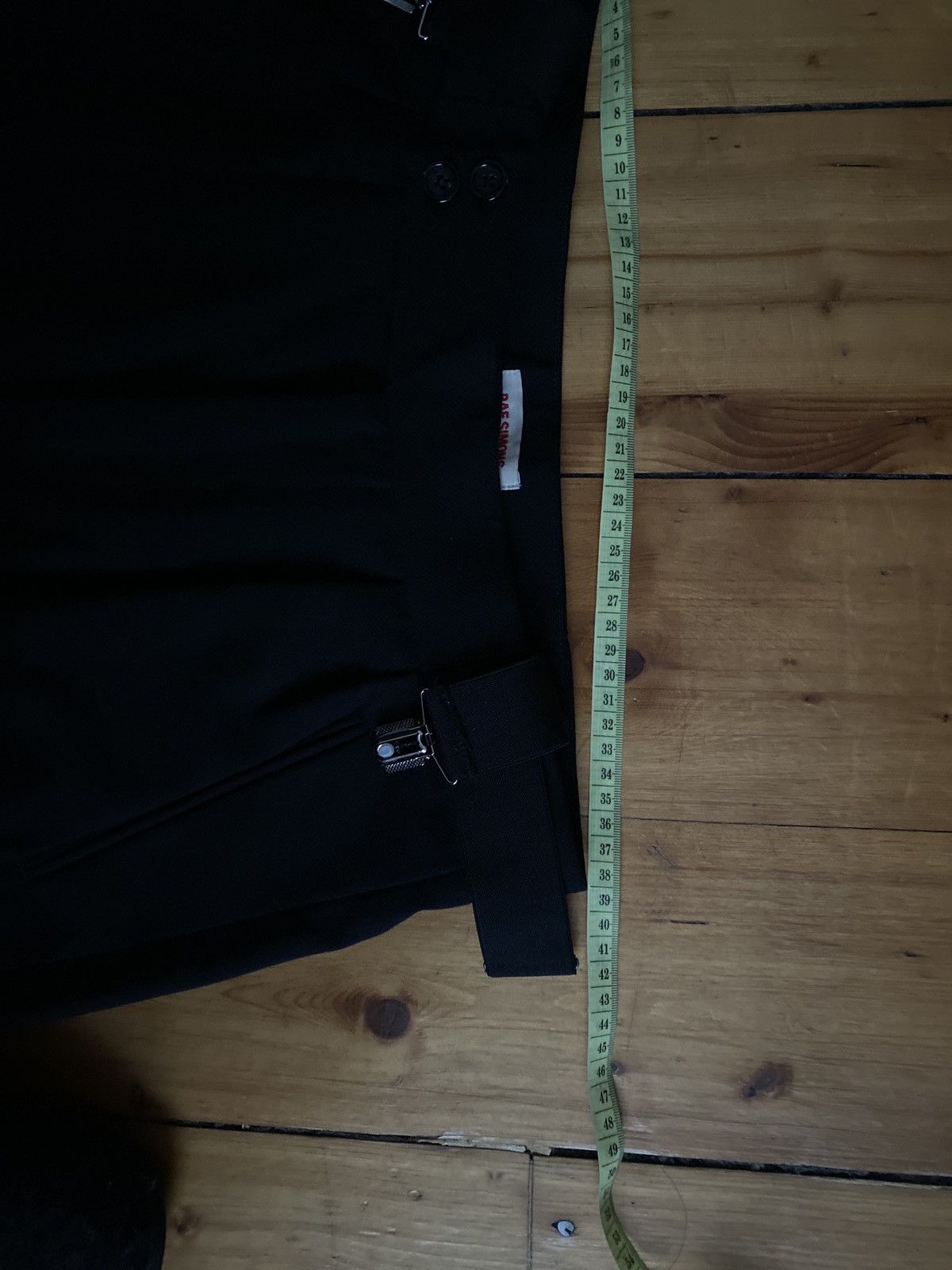 Raf Simons SS20 PLEATED DETAIL SUSPENDER SHORTS Size US 28 / EU 44 - 8 Thumbnail