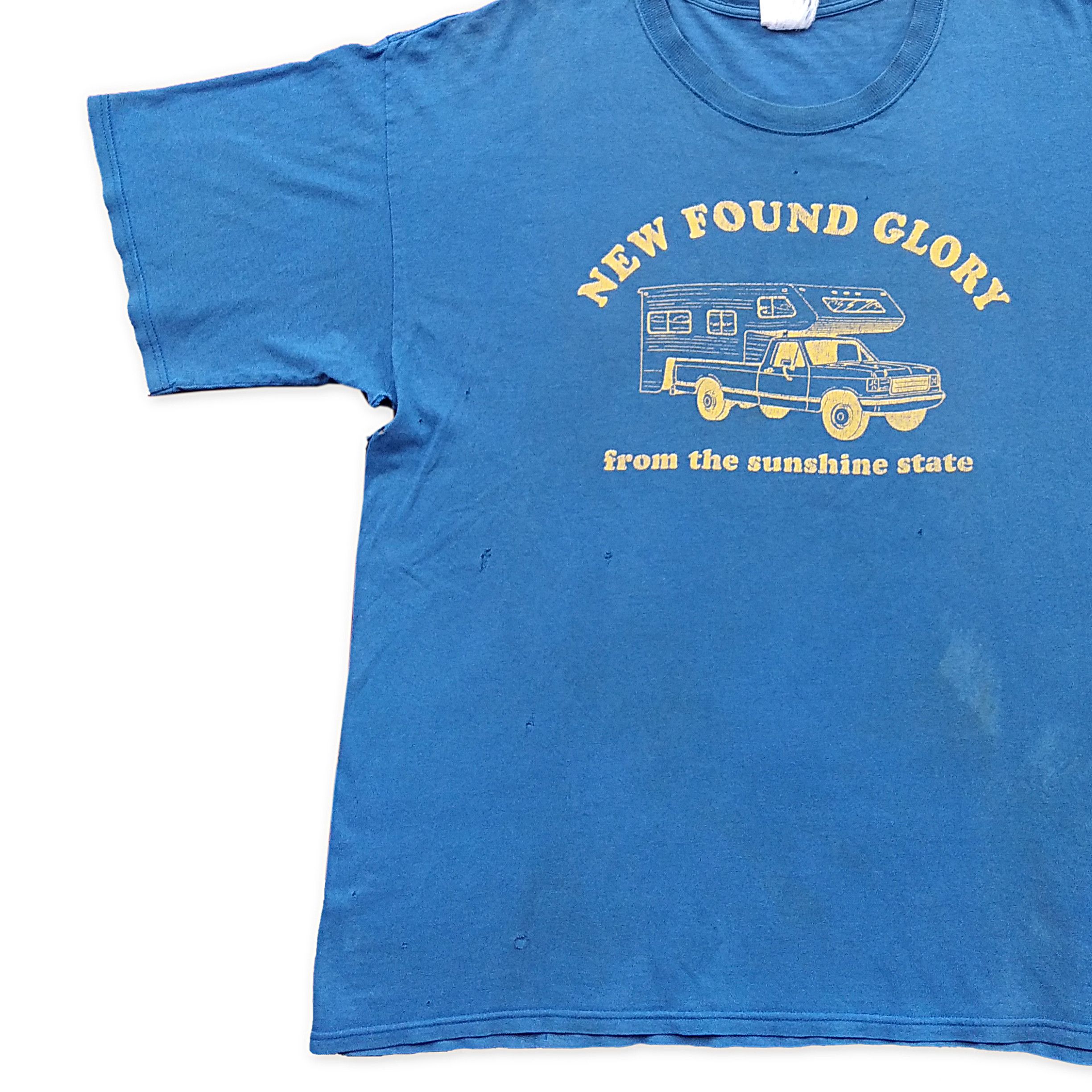Band Tees × Vintage Vintage Thrashed Early 00's NEW FOUND GLORY T-Shirt Size US XXL / EU 58 / 5 - 2 Thumbnail