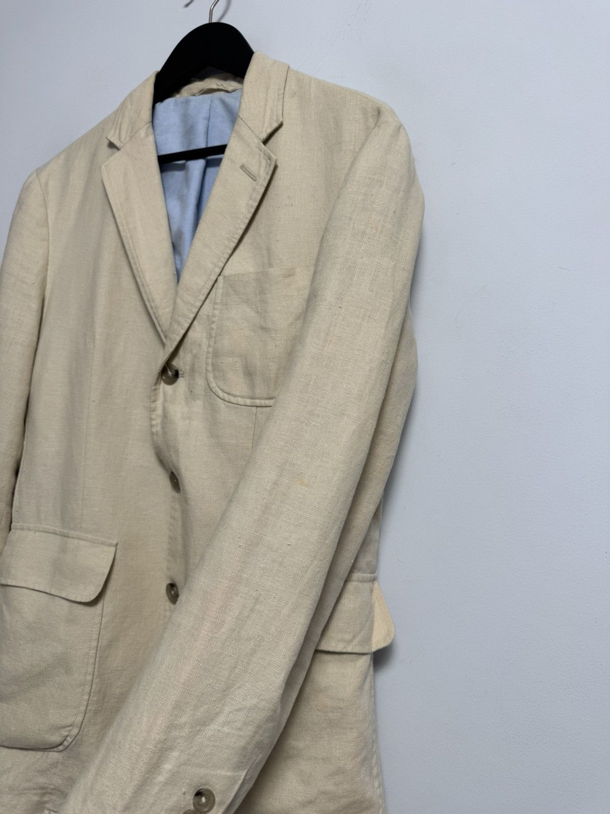 Polo Ralph Lauren Polo Ralph Lauren Blazer Beige Luxury Vintage Size 40R - 10 Thumbnail