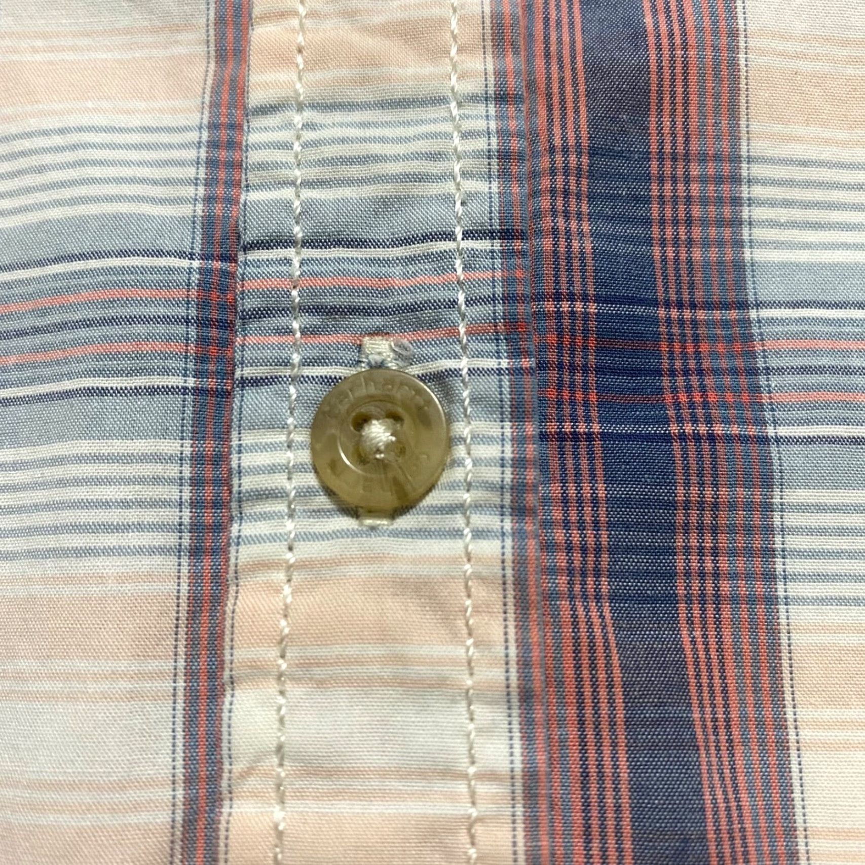 Carhartt Carhartt Womens Large Shirt Multicolor Plaid 3/4 Sleeve Button-Up Cotton Size L / US 10 / IT 46 - 4 Thumbnail