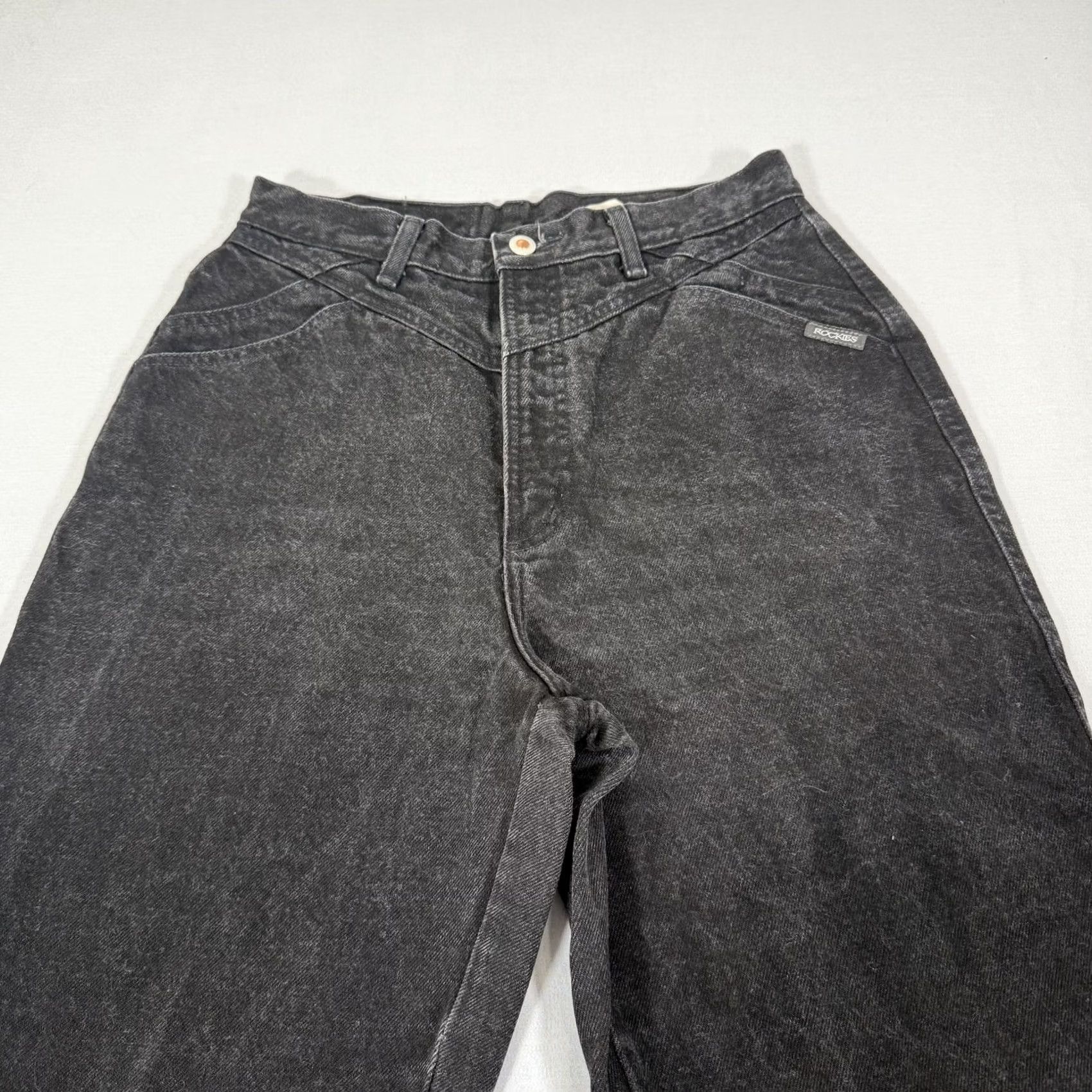 Vintage VINTAGE Rocky Mountain Jeans Womens 13 Black Slim Fit Denim Pants 90s Size 34" / US 12 / IT 48 - 2 Thumbnail