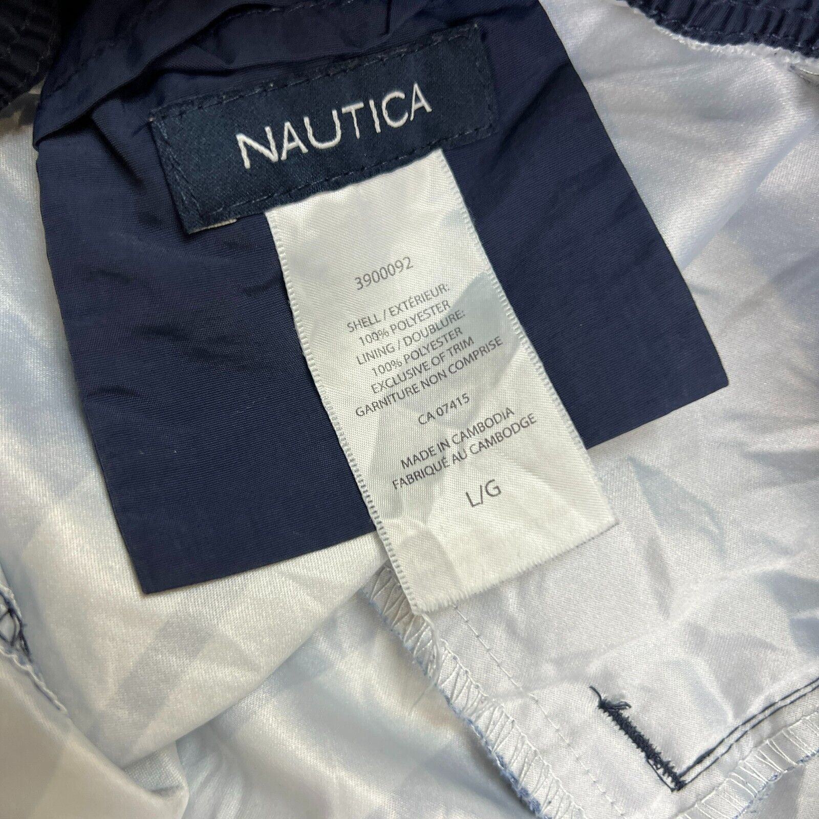 Nautica × Vintage Nautica Shorts Large Spell Out Pocketed Striped Athletic Size US 32 / EU 48 - 6 Thumbnail