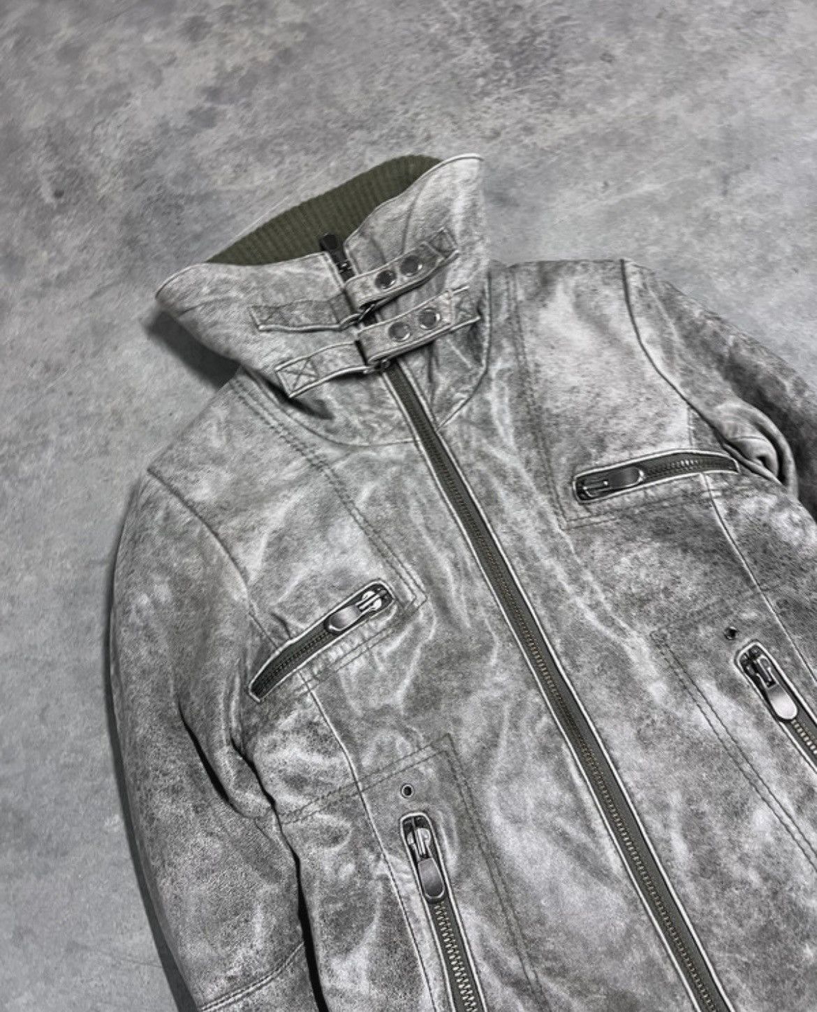 Rick Owens Faded Genuine Leather Avant Garde Jacket Size S / US 4 / IT 40 - 4 Thumbnail