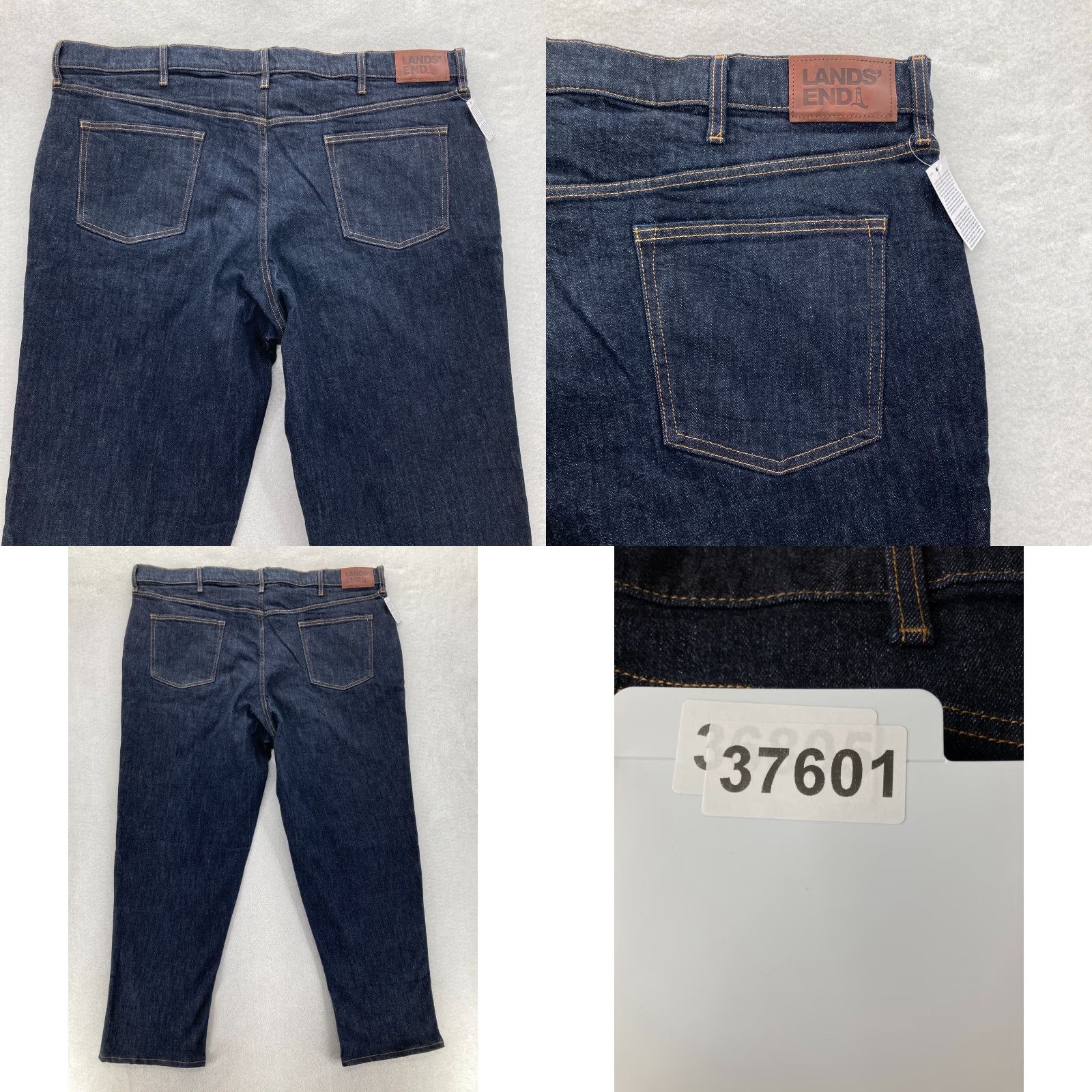 Lands' End Lands' End Square Rigger Jeans Mens 50 Traditional Fit Denim Blue Pants Jeans Wide 5-Pocket Stretch Regular 50 Tall Mens Size US 34 / EU 50 - 9 Thumbnail