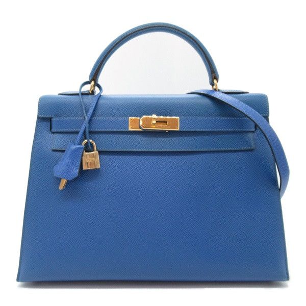 image of Hermes Epsom Kelly 32 in Blue, Women's