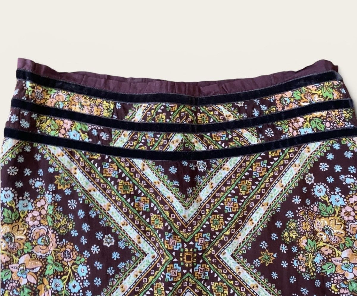 Free People Free People Rare Mixed Media Rare Vintage Boho Maxi Skirt Size 26" / US 2 / IT 38 - 4 Thumbnail