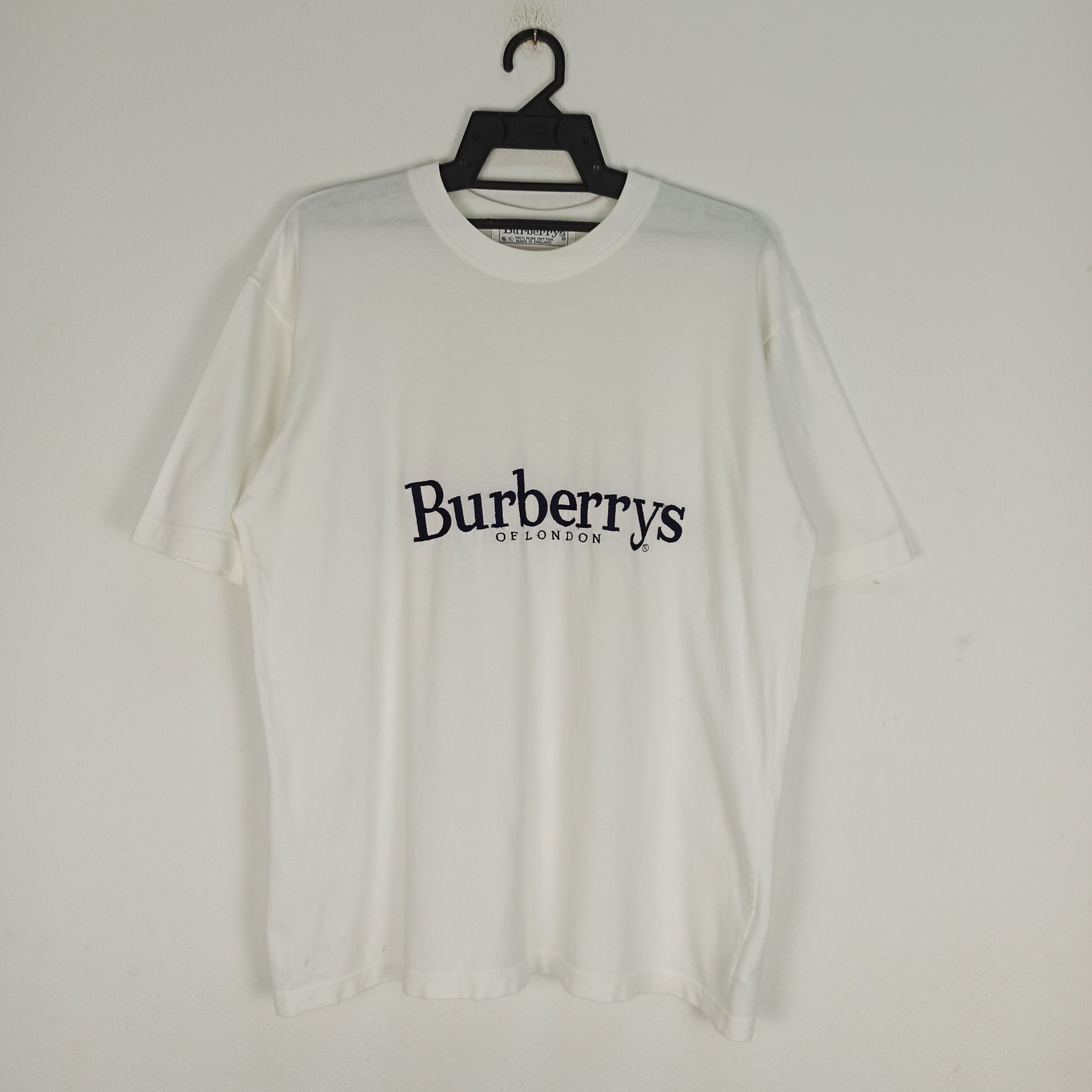 Burberry 🔥Rare🔥 Burberrys London Big Logo Tshirt Size US M / EU 48-50 / 2 - 1 Thumbnail