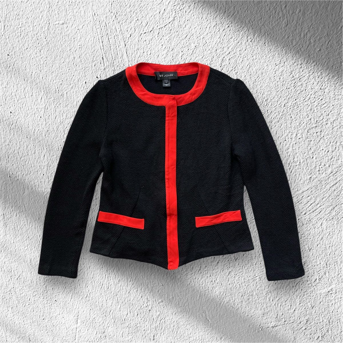St. John ST. JOHN USA WOMEN'S KNIT JACKET ZIP UP Size S / US 4 / IT 40 - 1 Thumbnail