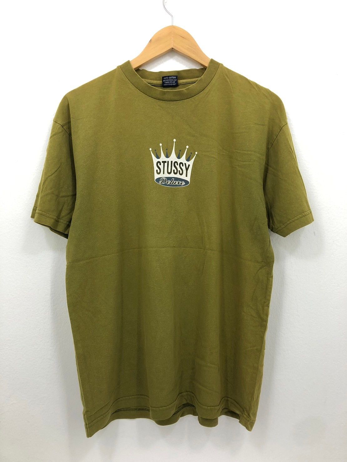 Stussy × Vintage Vintage 90’s Stussy Deluxe Crown King Size shirt BN Size US M / EU 48-50 / 2 - 3 Thumbnail