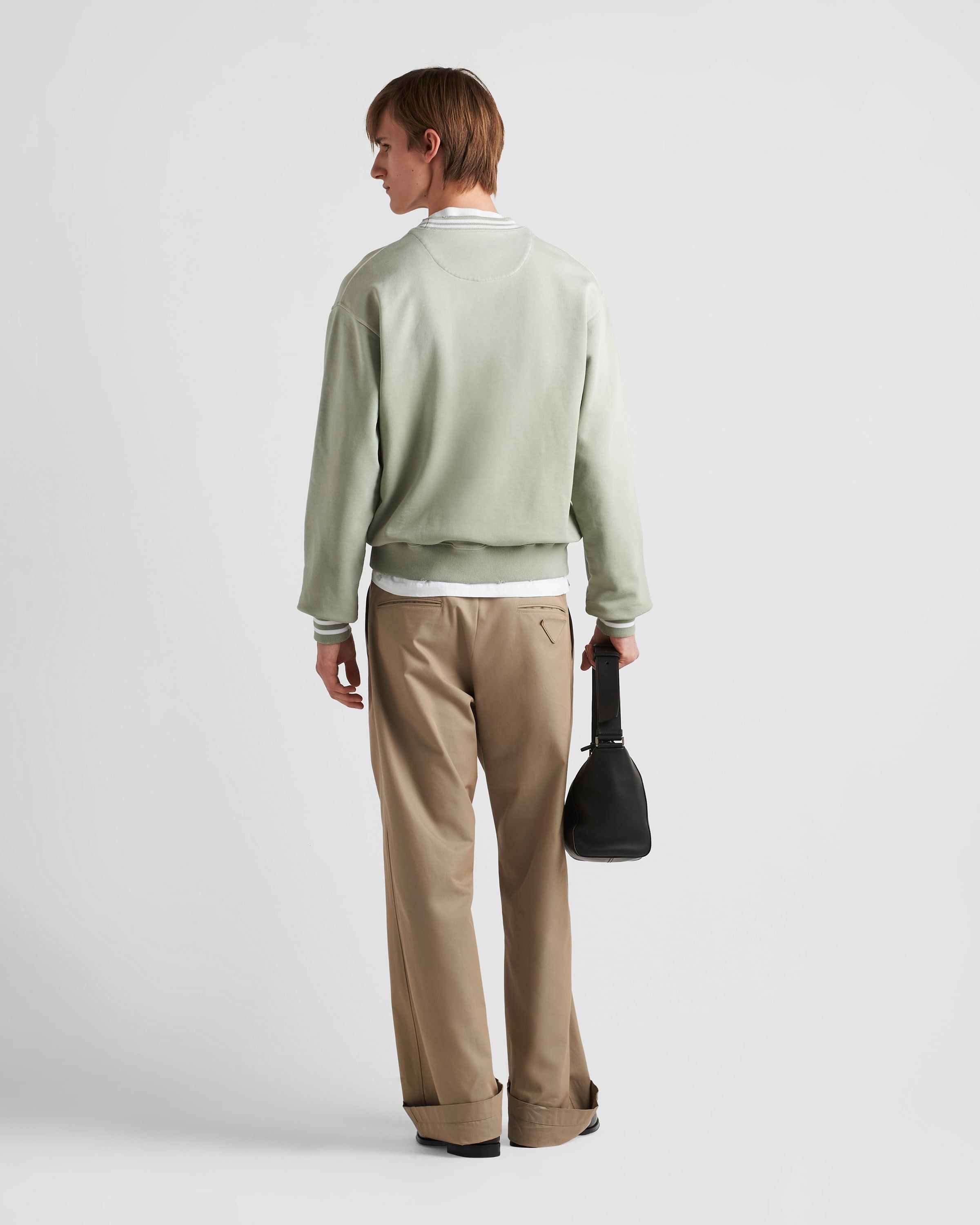 Prada o1bcso1str1025 Sweatshirt in Light Green Size US L / EU 52-54 / 3 - 5 Thumbnail