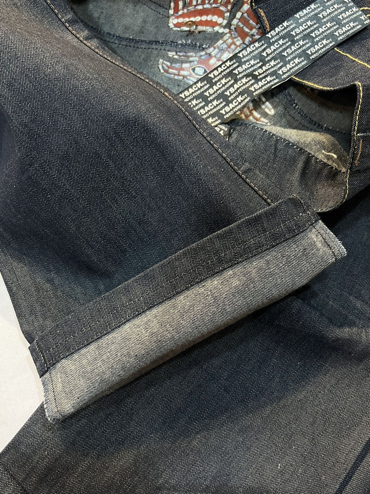 Other Ysack by PIERO FERRAGINA DESIGNER ITALY, DENIM JEANS Size US 33 - 8 Thumbnail