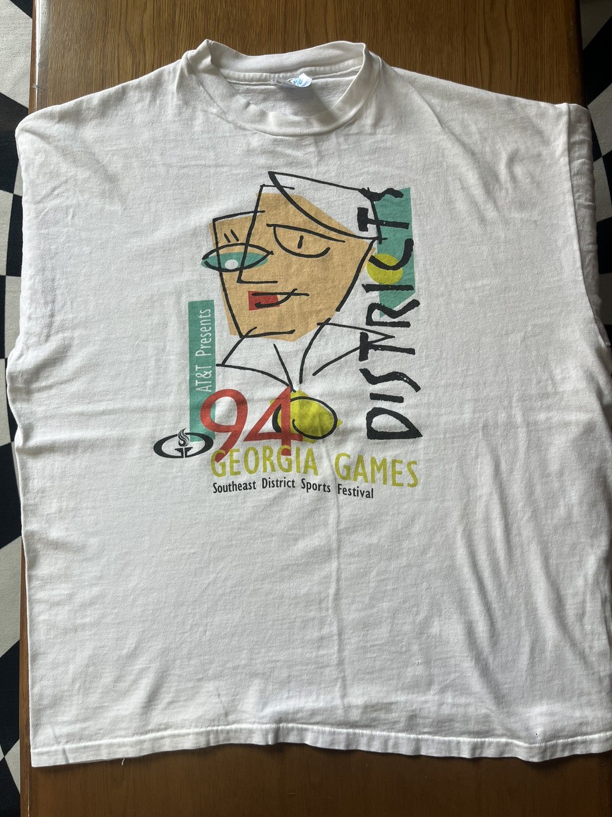 Arts & Science Vintage AT&T Presents DISTRICTS 94’s Georgia Games IT Tshirt Size US XL / EU 56 / 4 - 3 Thumbnail
