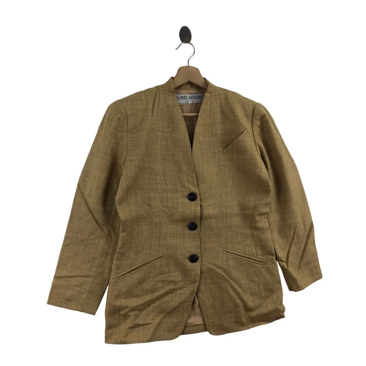 Vintage Vintage 90’ LORIS AZZARO PARIS Collection Tweed Jacket Coat Size S / US 4 / IT 40 - 2 Thumbnail