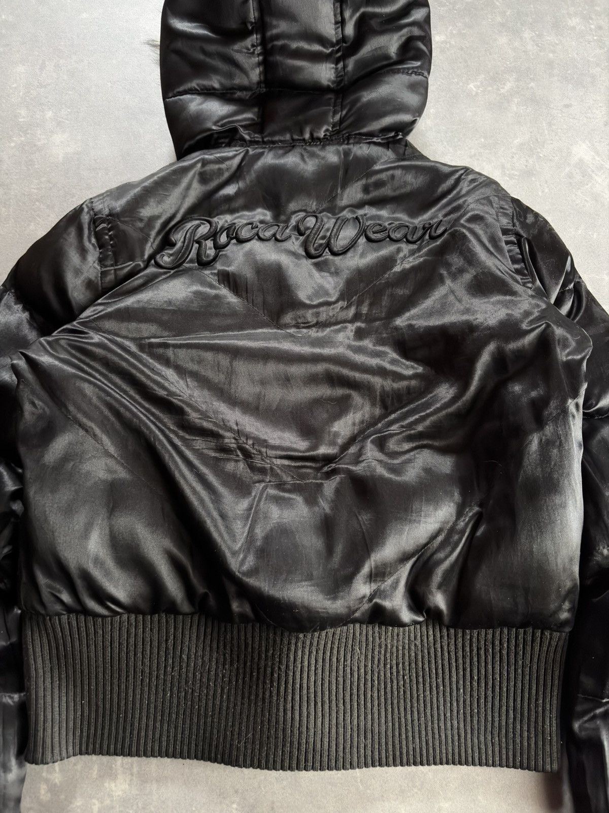 Rocawear 00s Rocawear Reversible Faux Fur Hooded Bomber Jacket M L Size M / US 6-8 / IT 42-44 - 10 Thumbnail