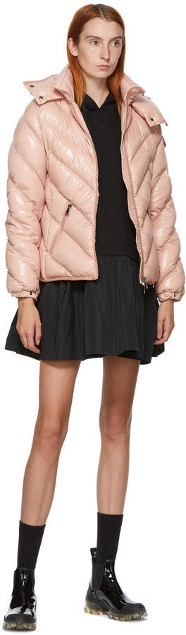 Moncler o1B3y1r0426 Down Brouel Coat in Pink Size XS / US 0-2 / IT 36-38 - 5 Thumbnail