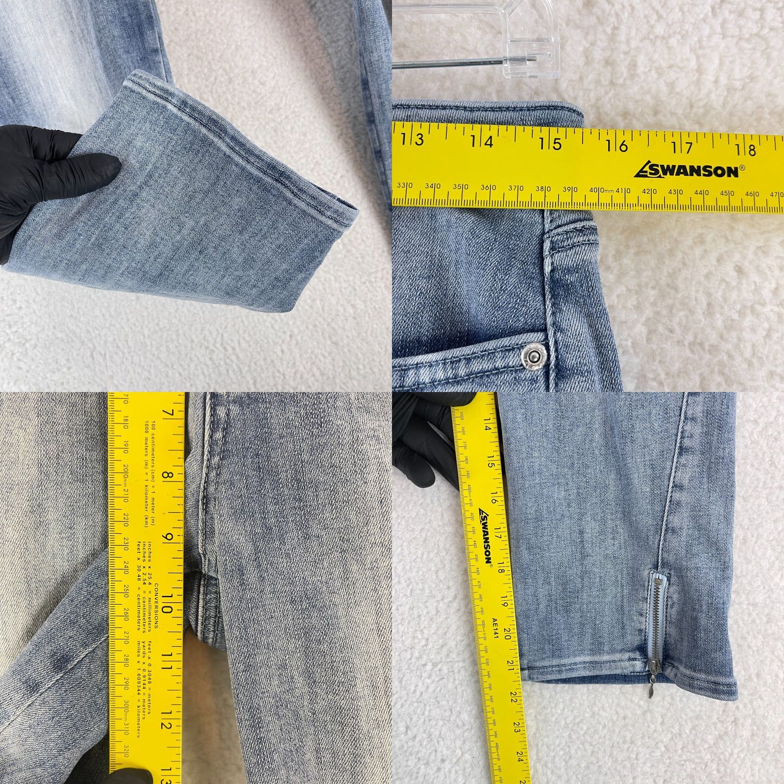NYDJ NYDJ Jeans Womens Size 6 Blue Denim Ankle Zip Straight Crop Mid-Rise Casual Size 28" / US 6 / IT 42 - 8 Thumbnail