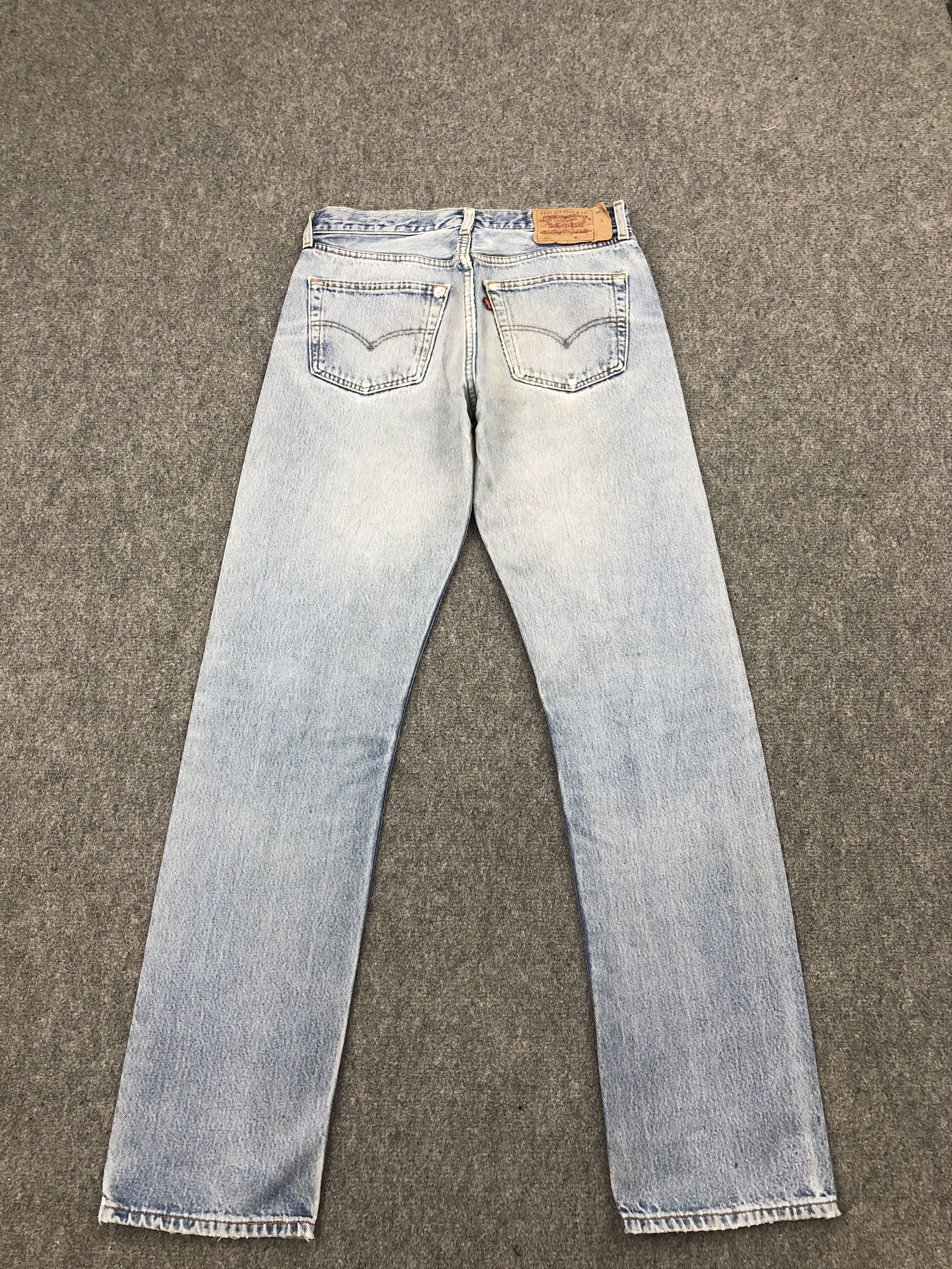 Levi's × Vintage Vintage 90s Levis 501 Light Washed Denim Jeans Size US 33 - 3 Thumbnail
