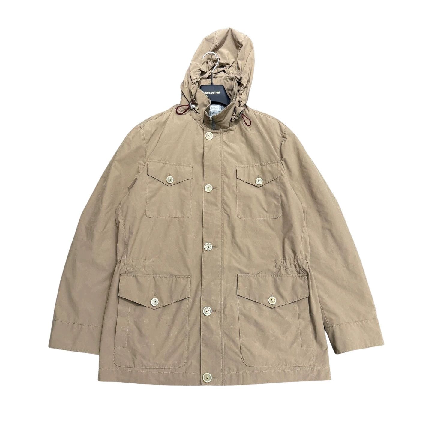Brunello Cucinelli Brunello Cucinelli Hooded Nylon Jacket Size L Size US L / EU 52-54 / 3 - 1 Thumbnail
