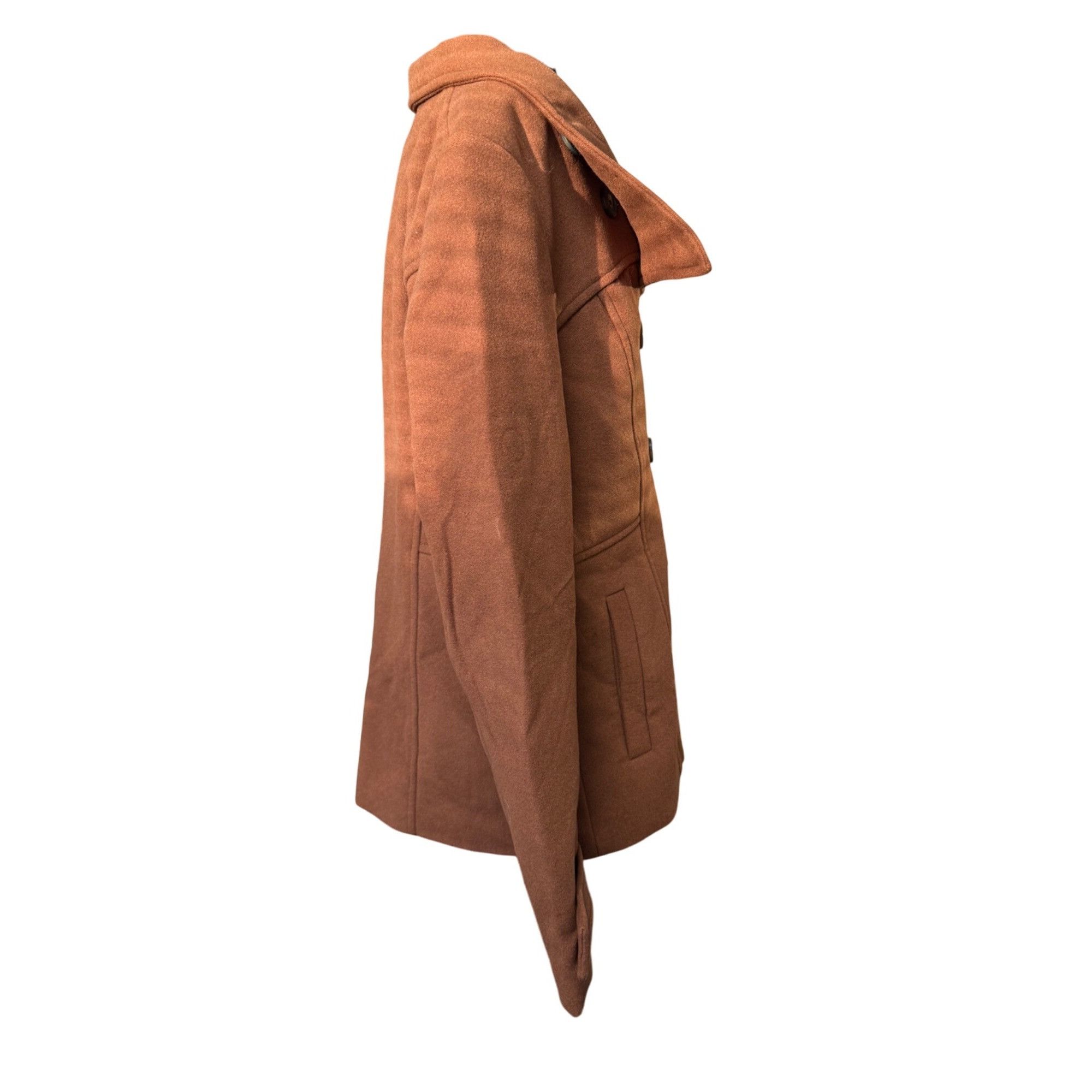 Other Brown Double-Breasted Peacoat With Wide Collar Small Size S / US 4 / IT 40 - 5 Thumbnail
