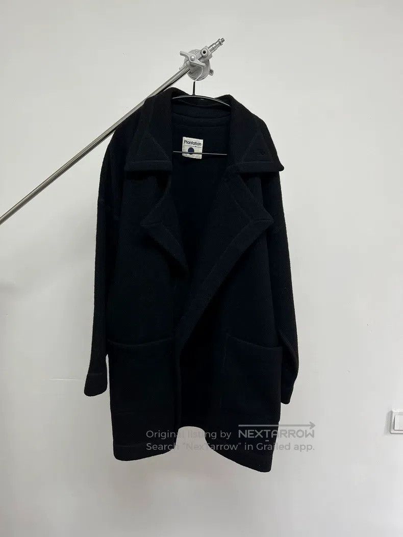 Issey Miyake Issey Miyake Black Double-Sided Fleece Wool Coat Size US M / EU 48-50 / 2 - 1 Thumbnail