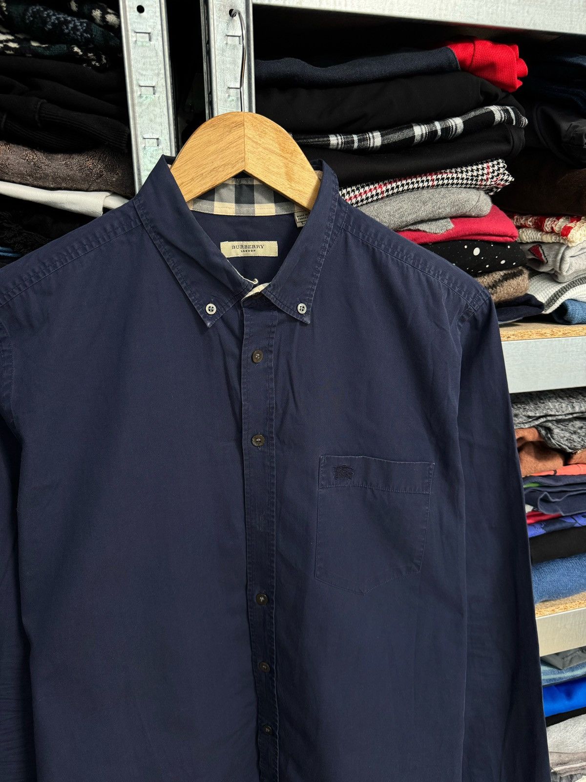 Burberry Vintage Burberry Button Up Shirt Size L Nova Check Plaid Size US L / EU 52-54 / 3 - 2 Thumbnail